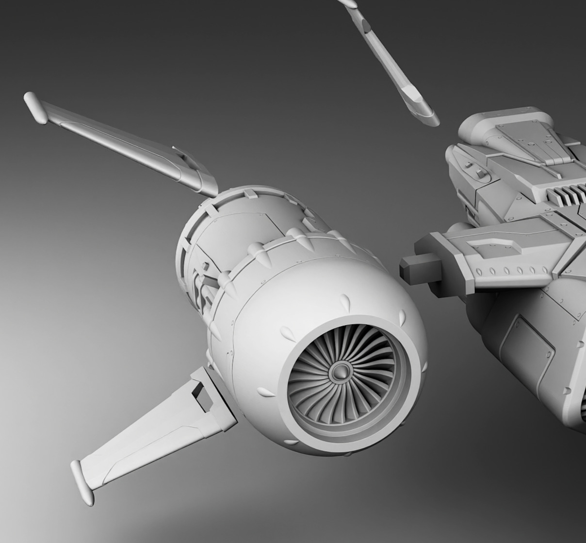 Conqueror of Planets - Spaceship  3D print model_15