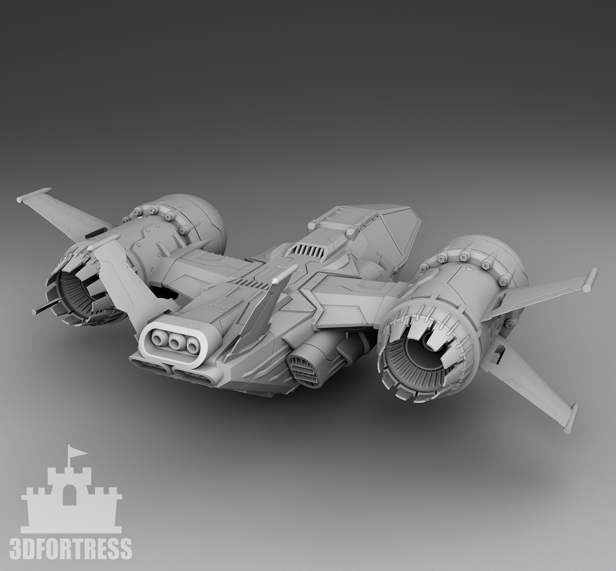 Conqueror of Planets - Spaceship  3D print model_1