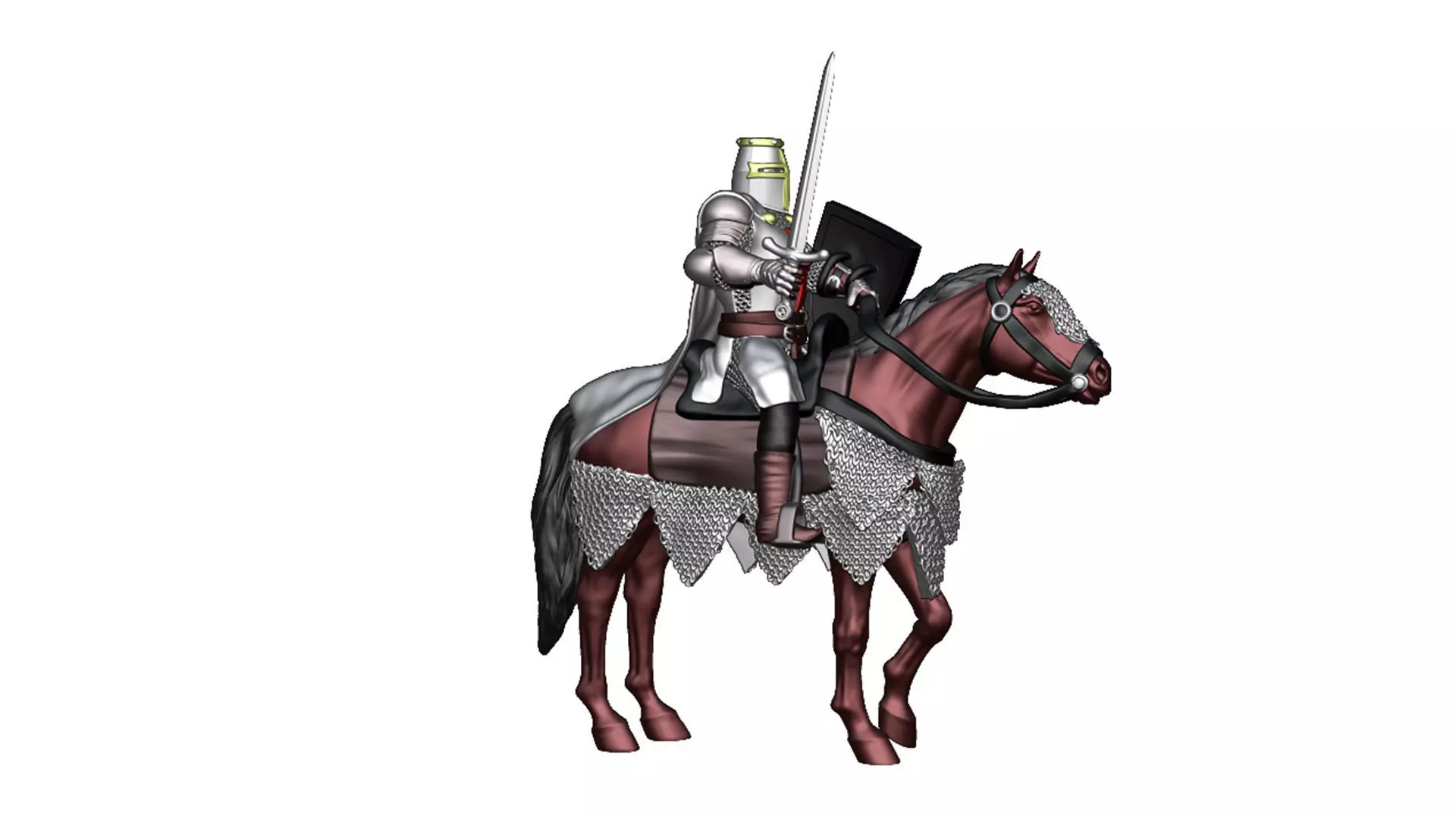 Crusader Cavalry 3 3D print model