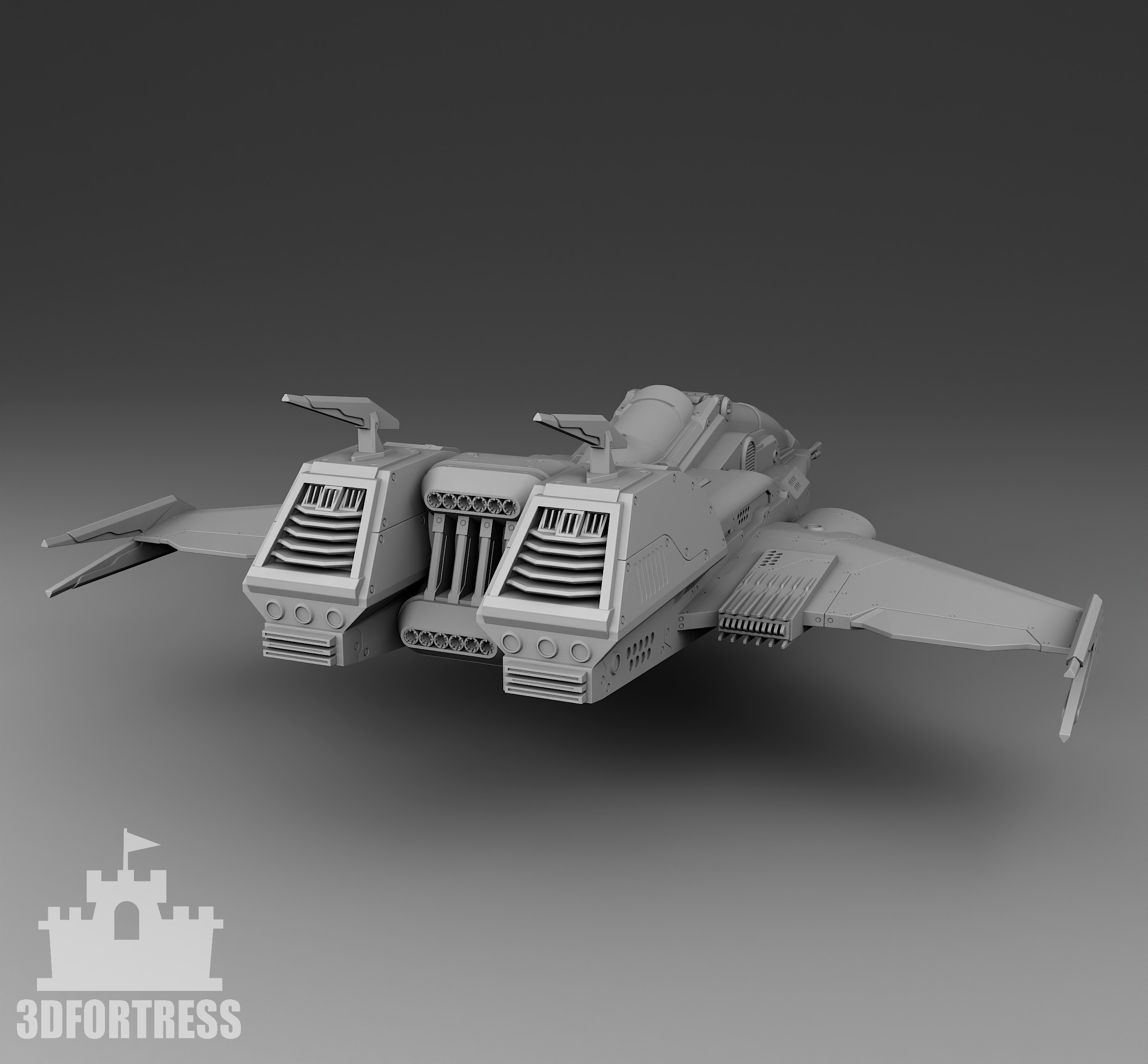 Space fighter 3D print model_1