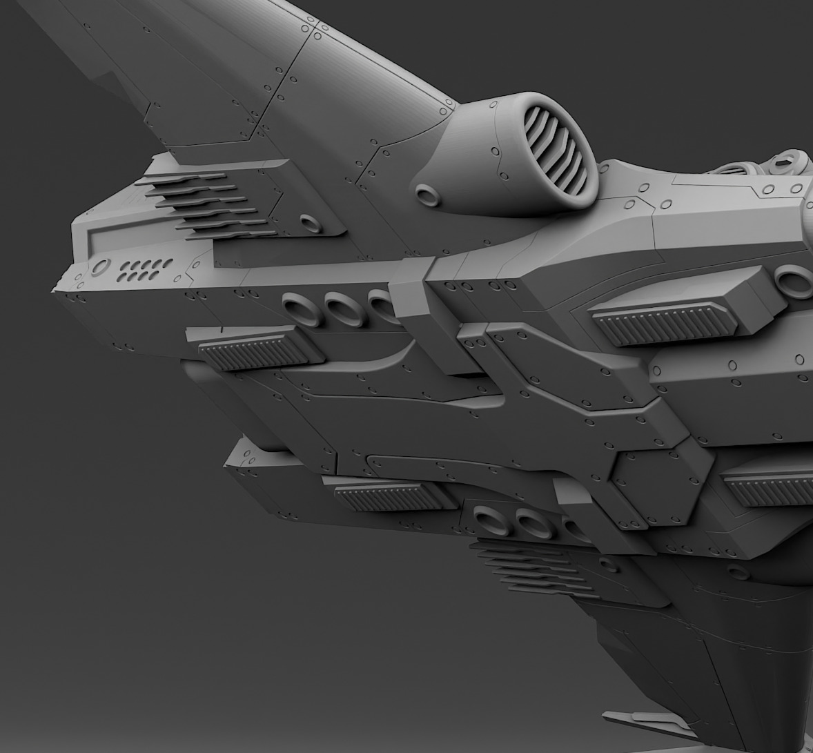 Space fighter 3D print model_13