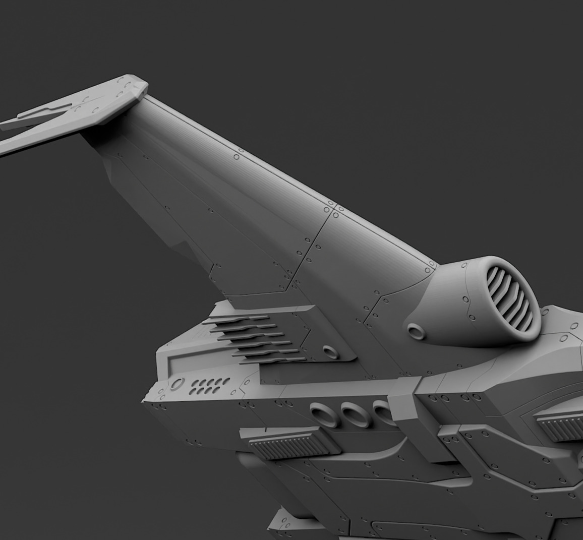 Space fighter 3D print model_15