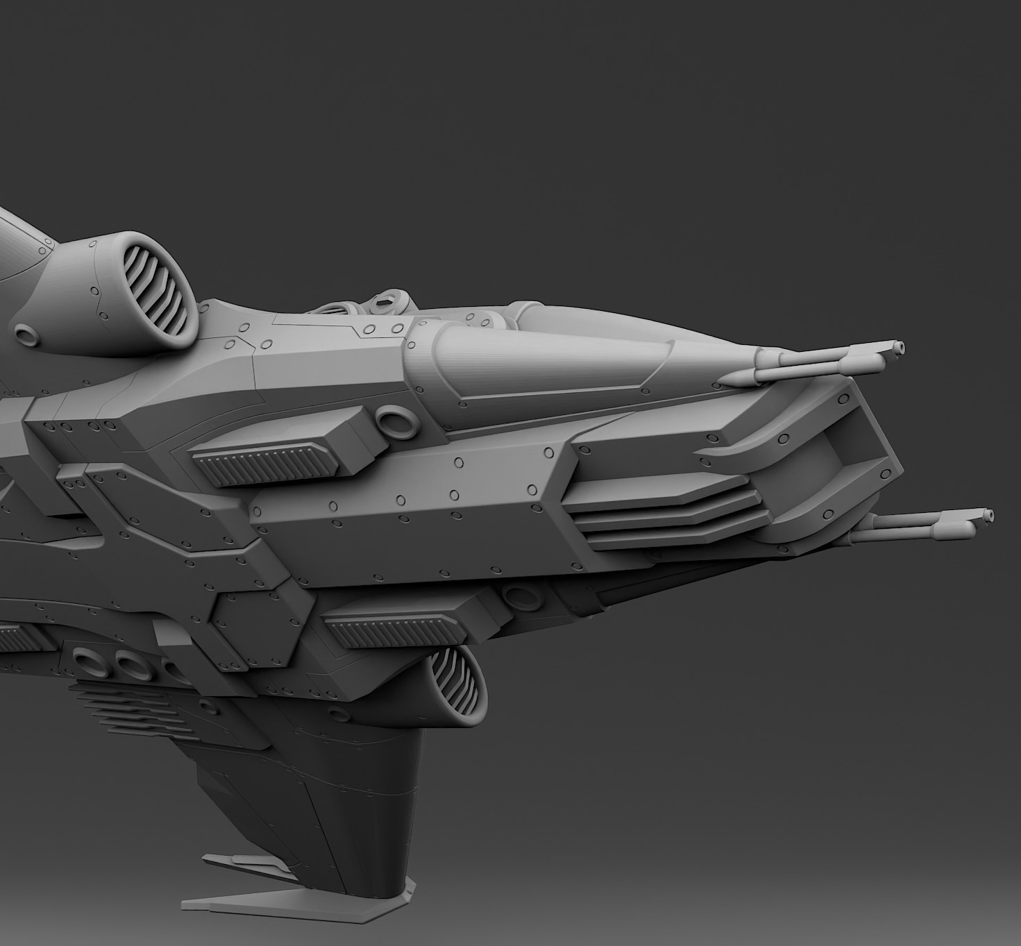 Space fighter 3D print model_14