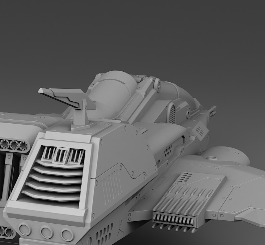 Space fighter 3D print model_8