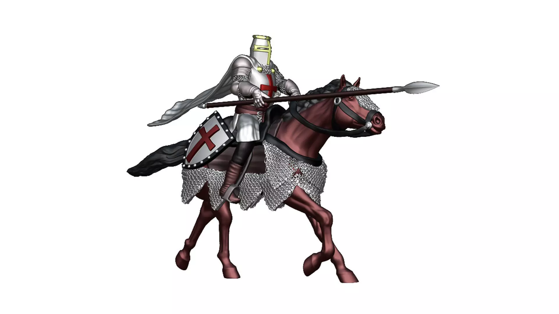 Crusader Cavalry 4 3D print model