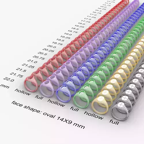 Oval 14x9 mm Signet Rings 174 items