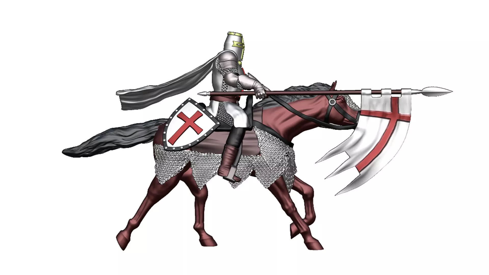 Crusader Cavalry 5 3D print model