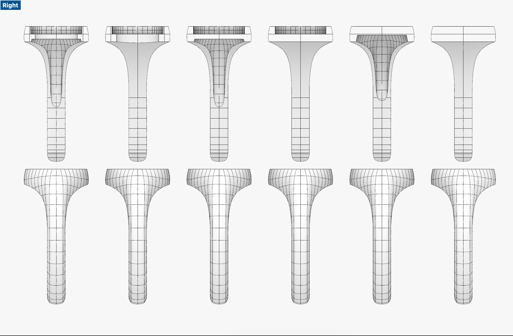 Oval 12x8 mm Signet Rings 174 items 3D print model 3D print model_5
