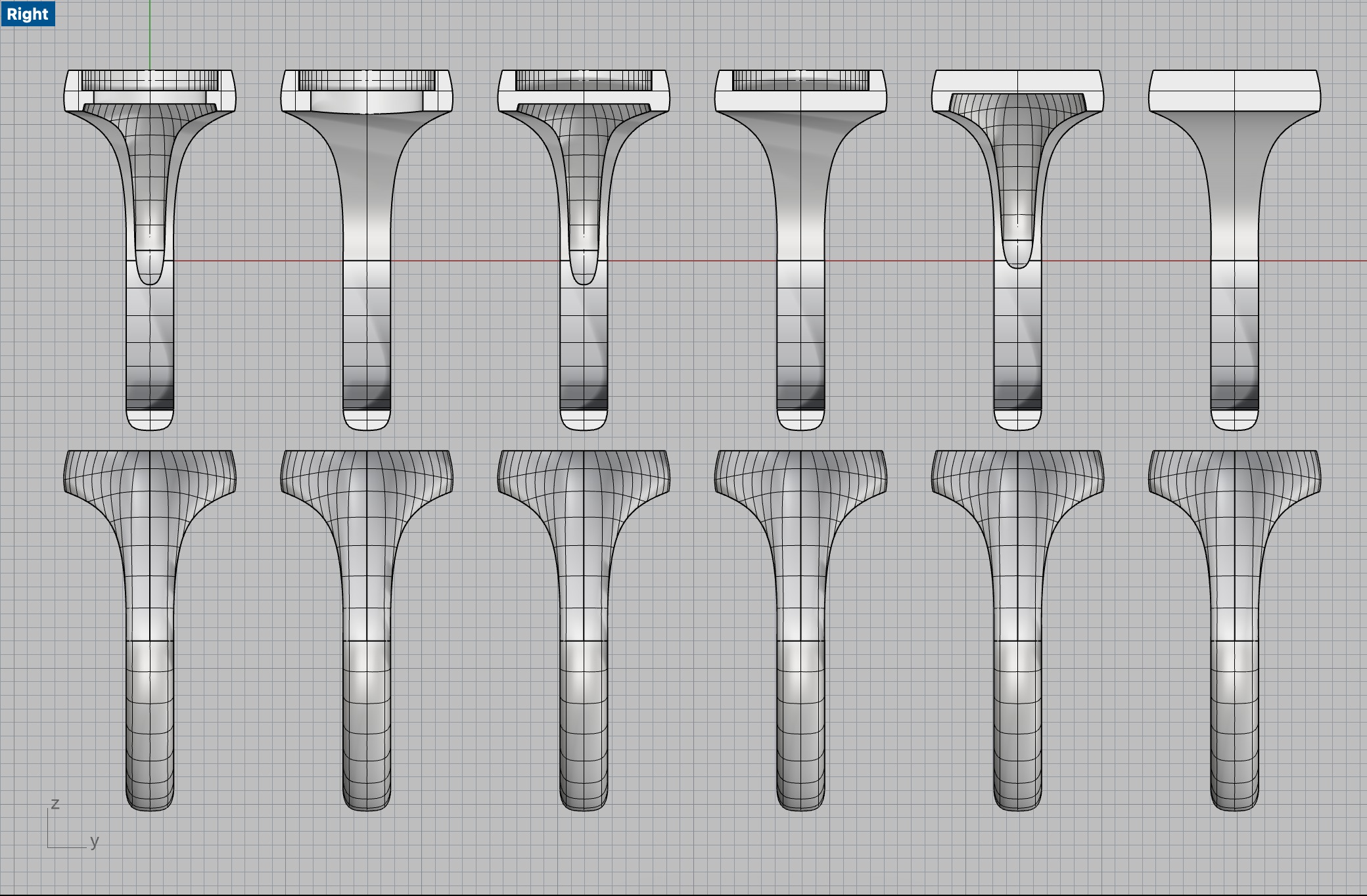 Oval 12x8 mm Signet Rings 174 items 3D print model 3D print model_6