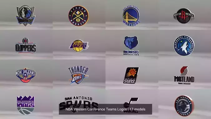 NBA Western Conference Teams Logos