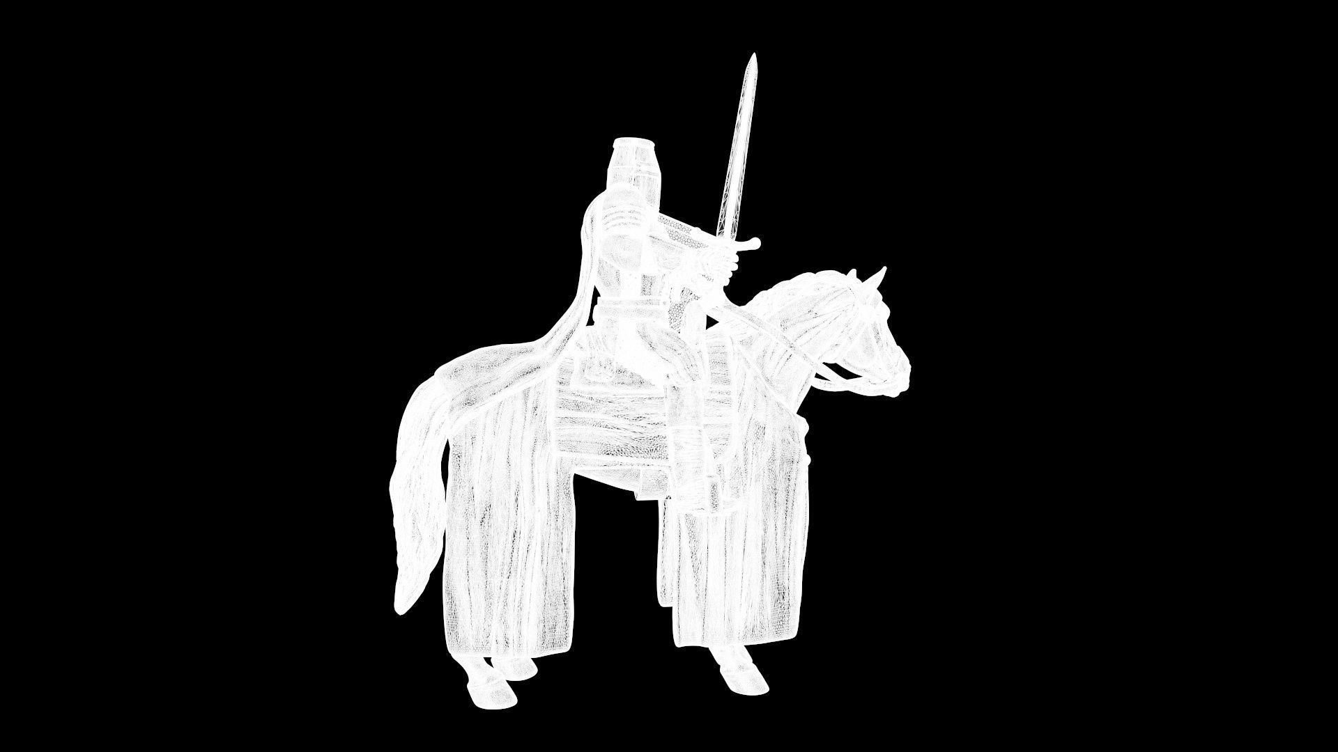 English Crusader Cavalry 3 3D print model_9