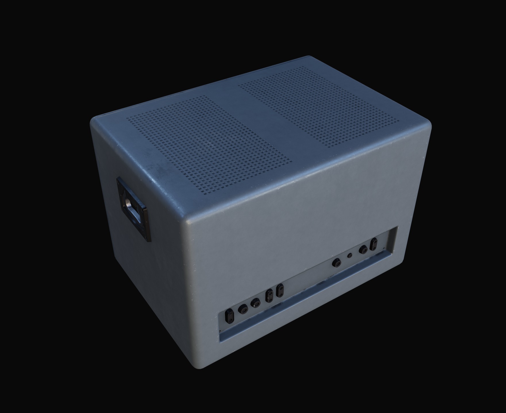 Telefunken E127 Vintage Radio Lowpoly model used electronics Low-poly 3D model_10