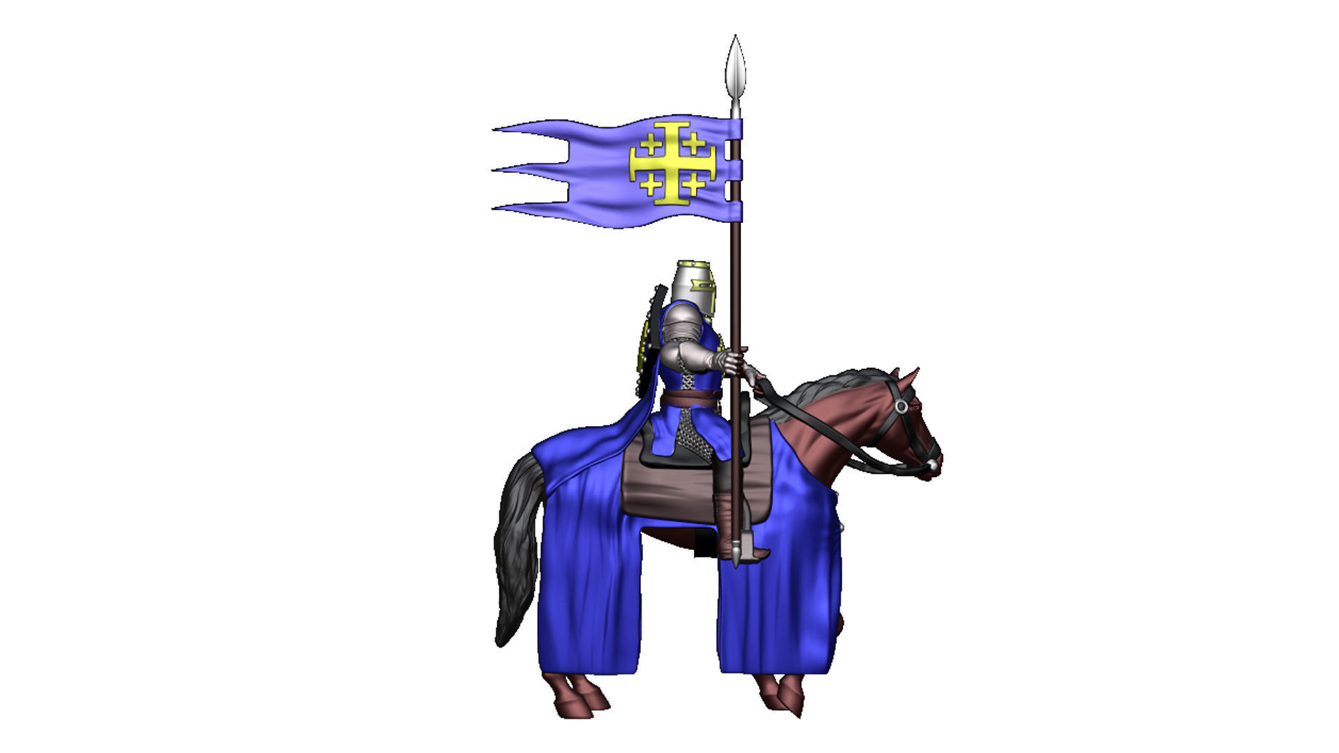 Order of the Holy Sepulcher of Jerusalem Cavalry 1 3D print model_4