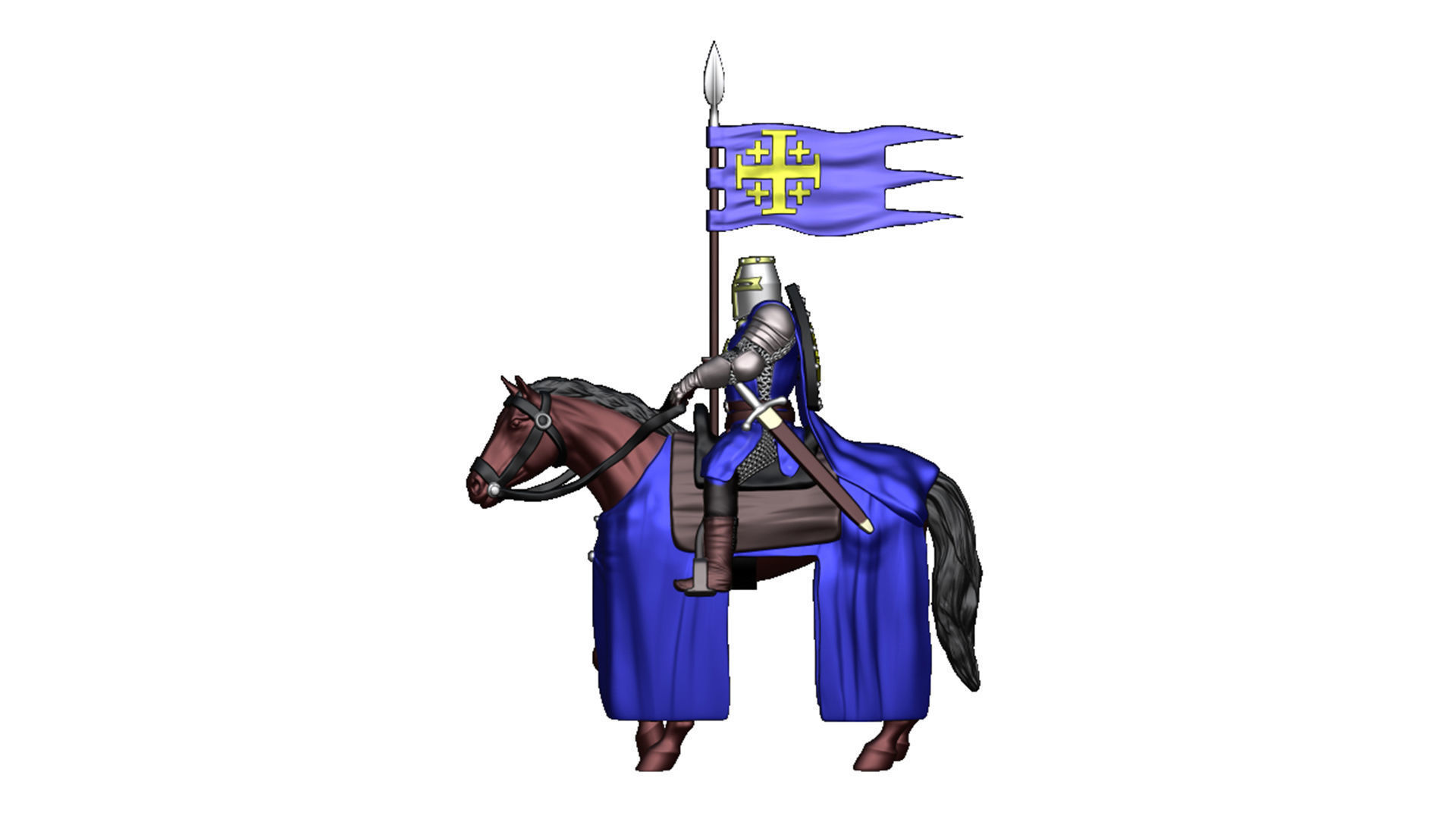 Order of the Holy Sepulcher of Jerusalem Cavalry 1 3D print model_2