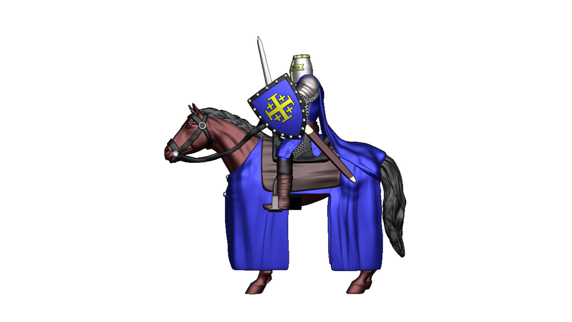 Order of the Holy Sepulcher of Jerusalem Cavalry 3 3D print model_4