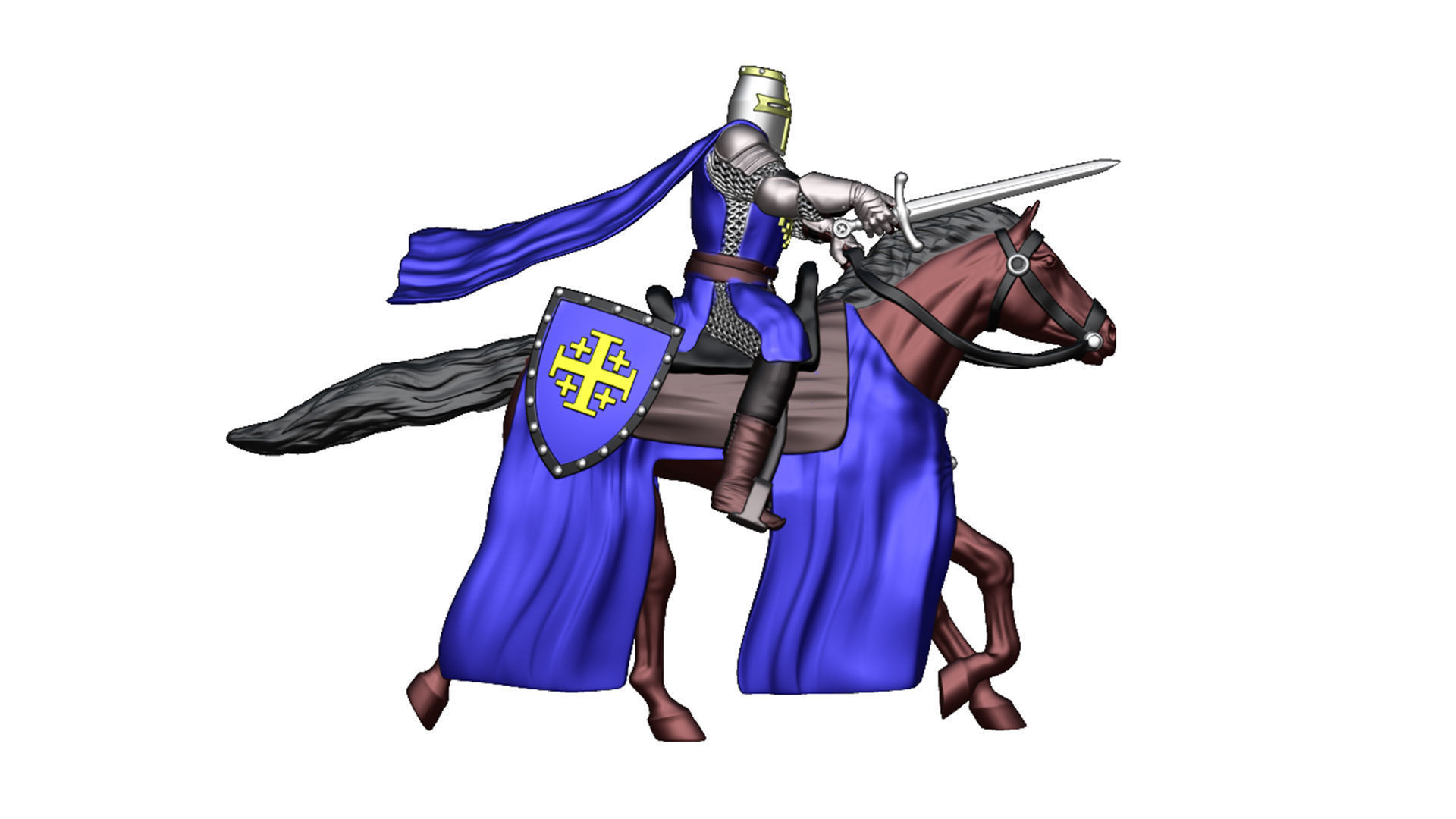 Order of the Holy Sepulcher of Jerusalem Cavalry 6 3D print model_3