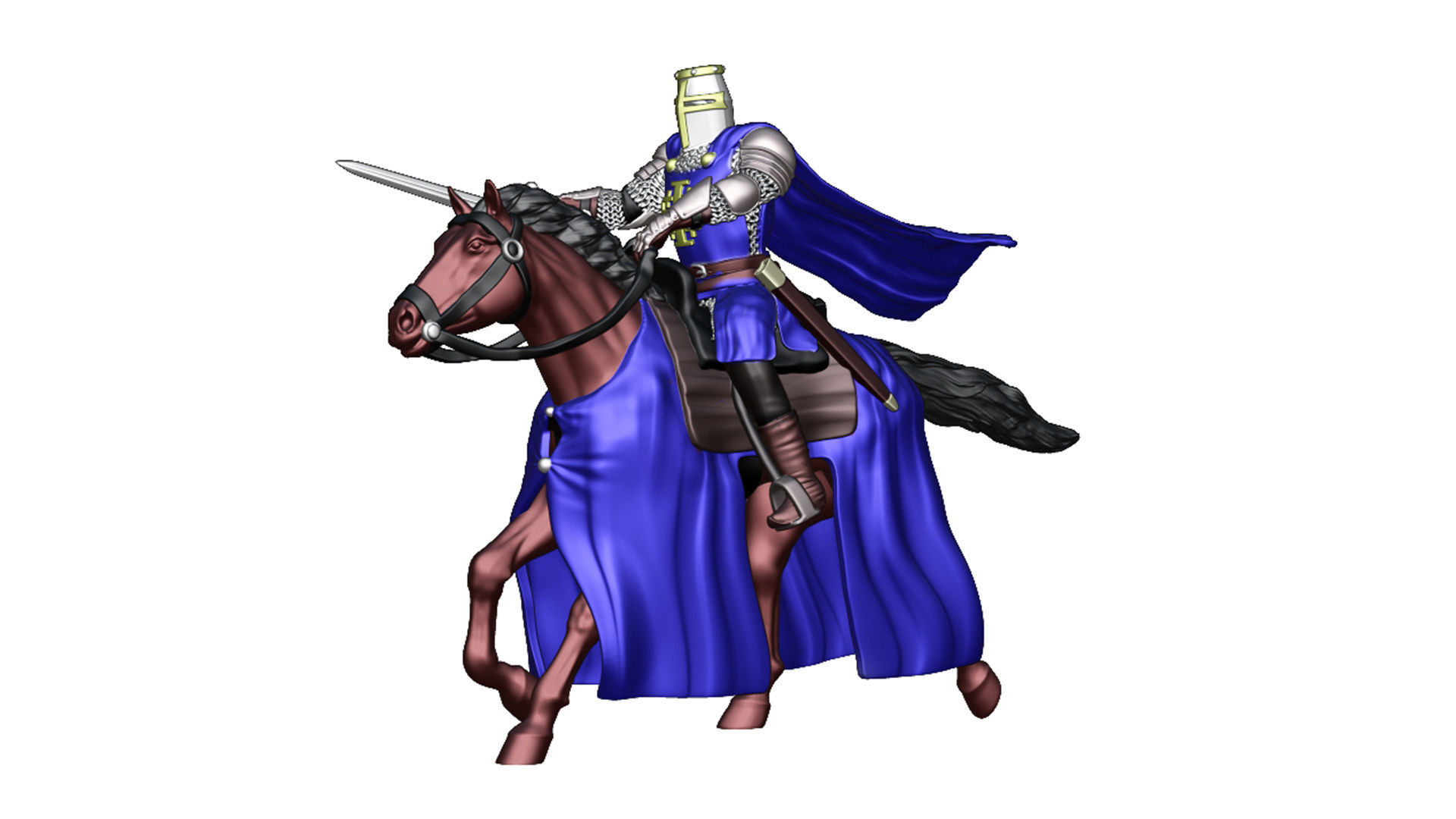 Order of the Holy Sepulcher of Jerusalem Cavalry 6 3D print model_5