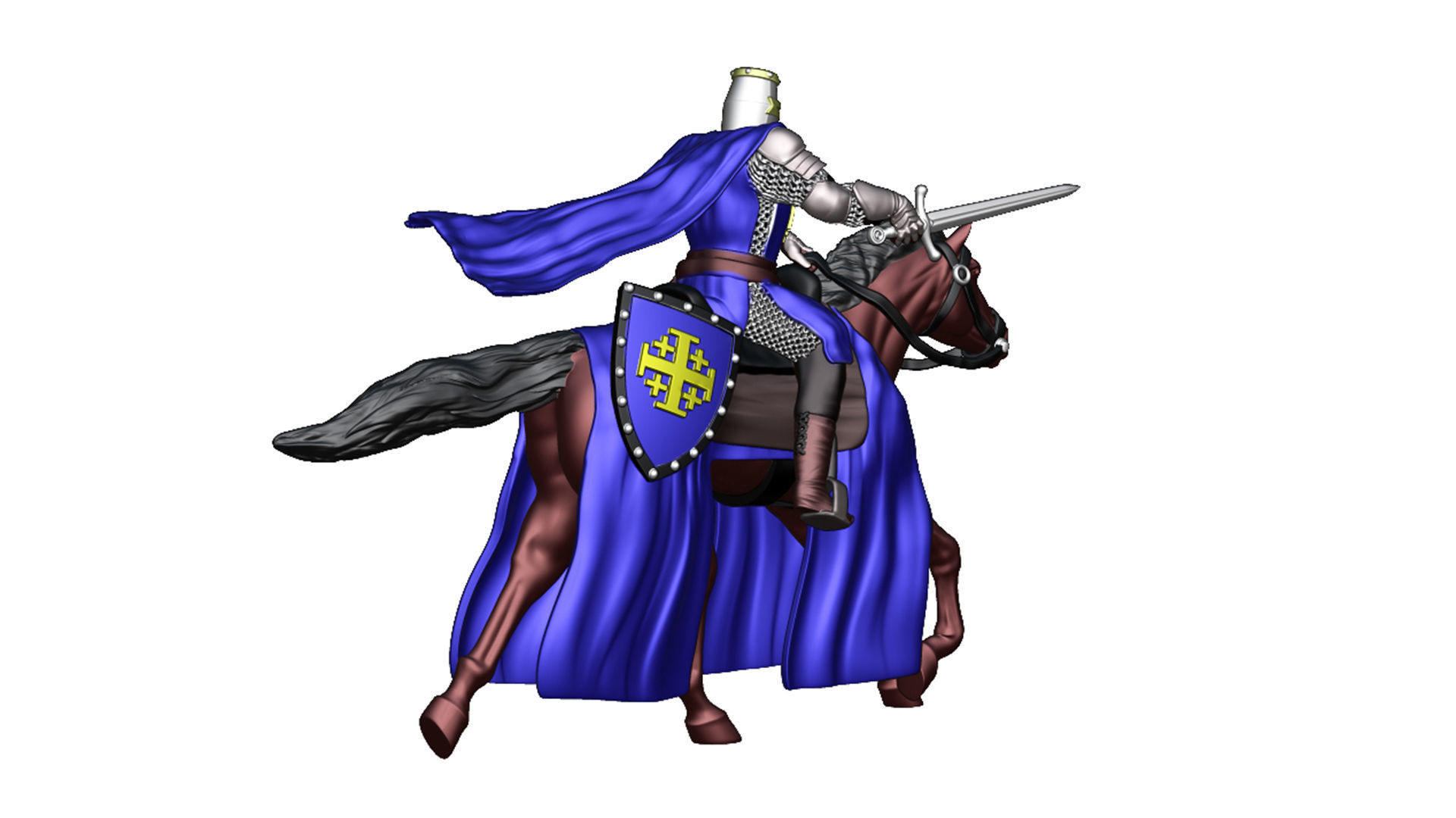 Order of the Holy Sepulcher of Jerusalem Cavalry 6 3D print model_6