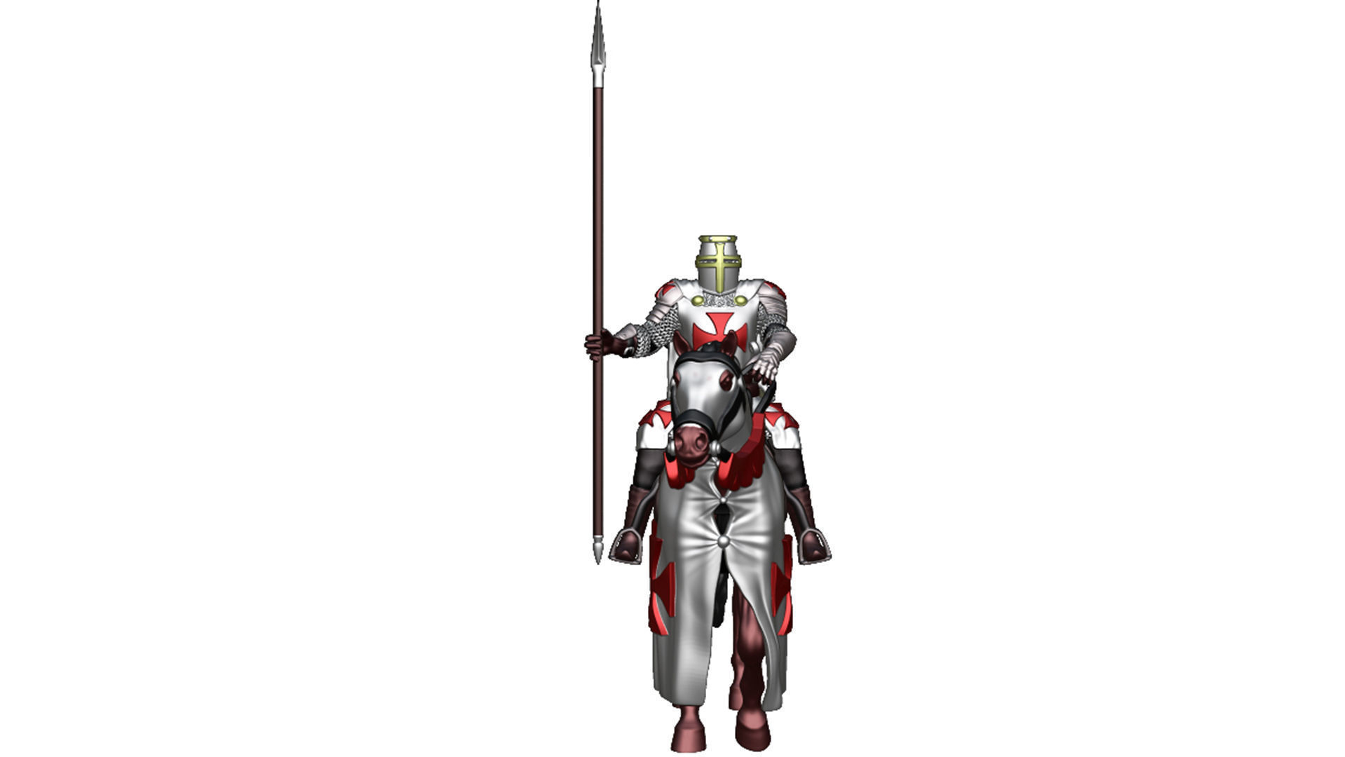 Templar Cavalry 2 3D print model_4