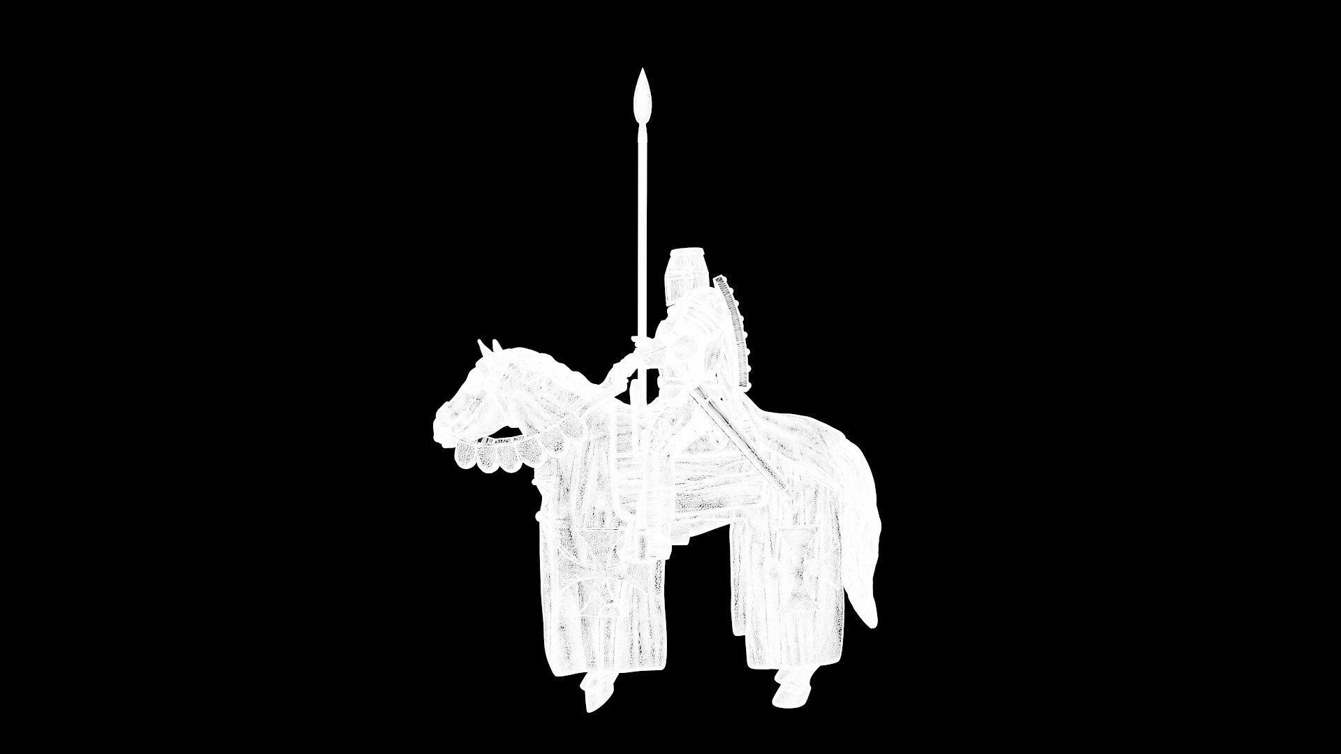 Templar Cavalry 2 3D print model_9