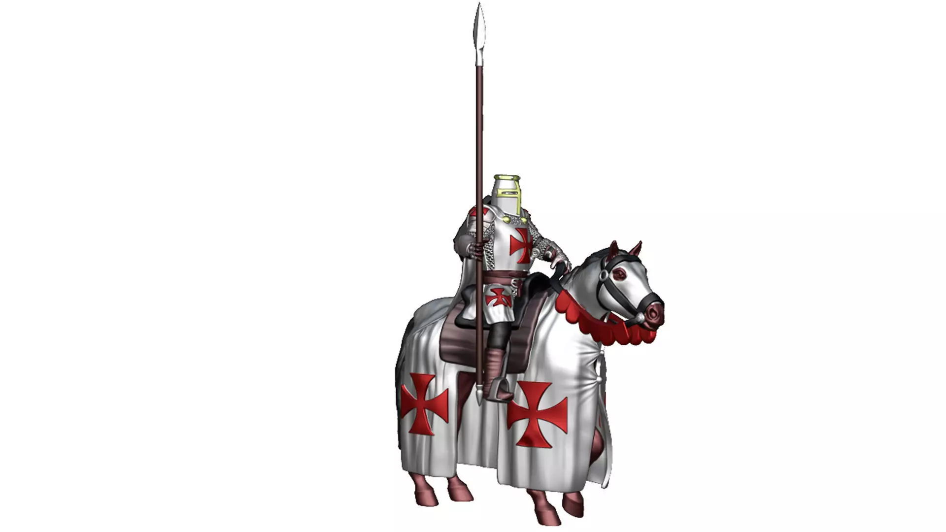 Templar Cavalry 2 3D print model_0