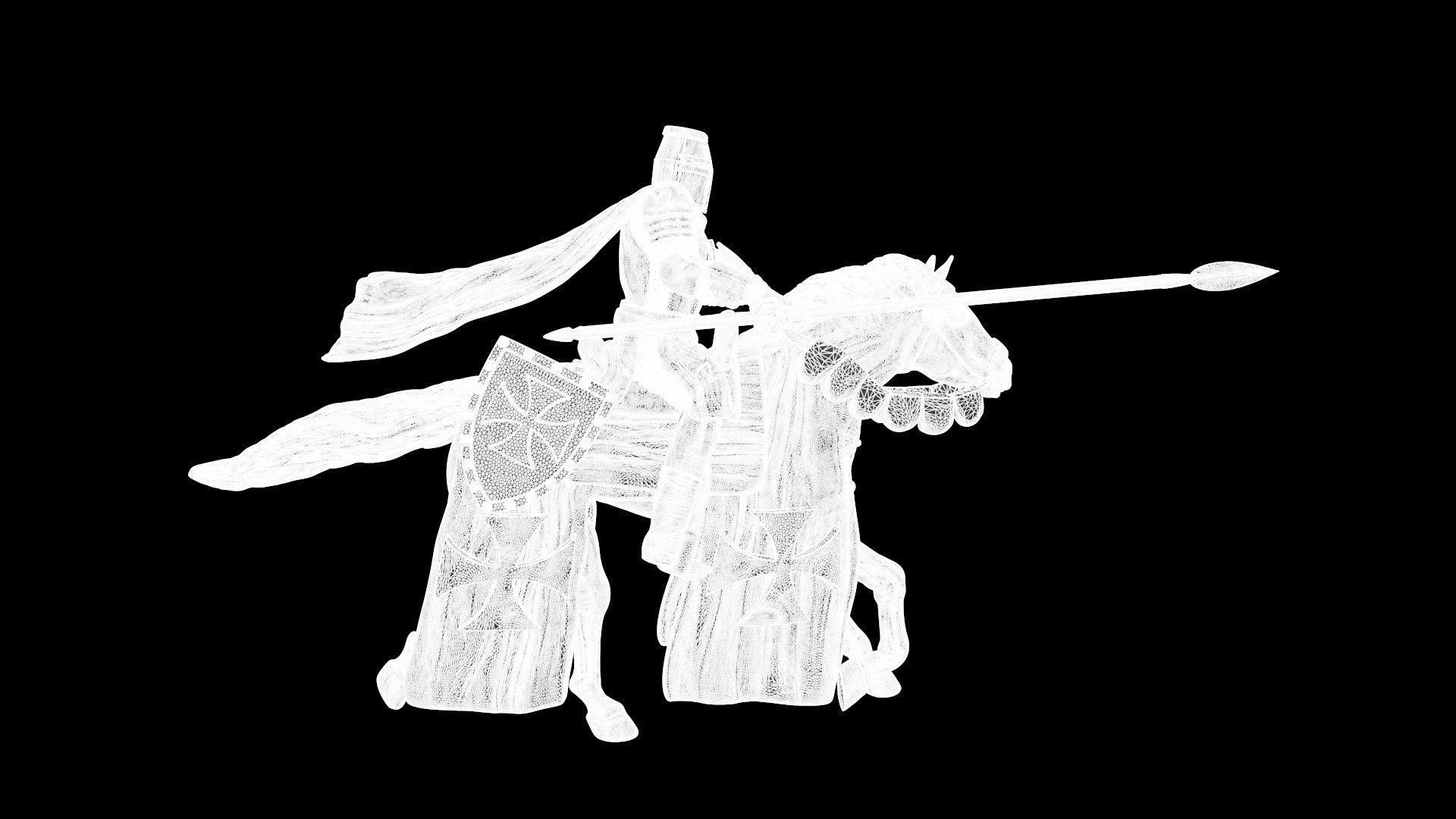 Templar Cavalry 4 3D print model_8