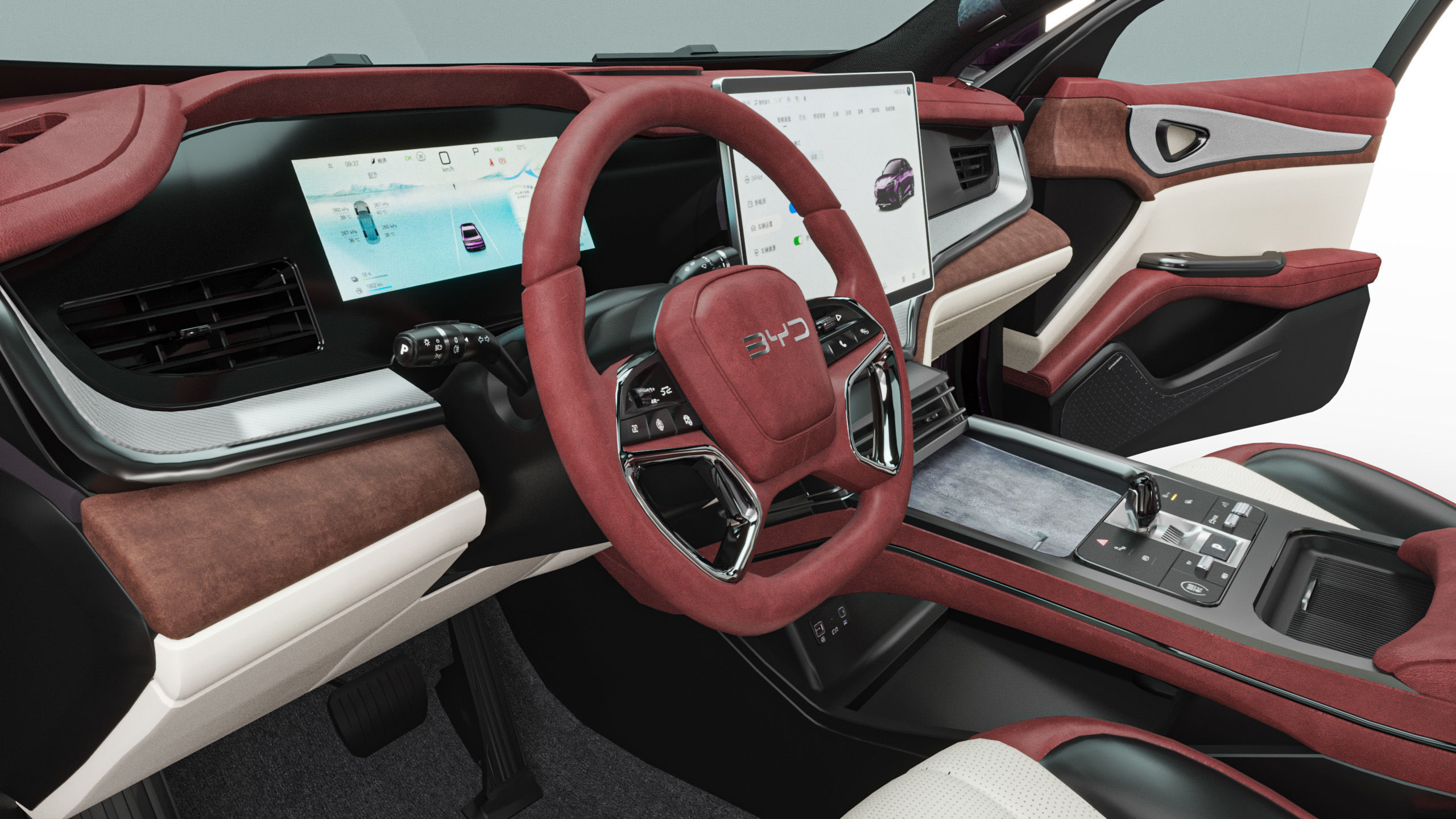 2025 BYD Seal 07 DM-I With Interior 3D model_13