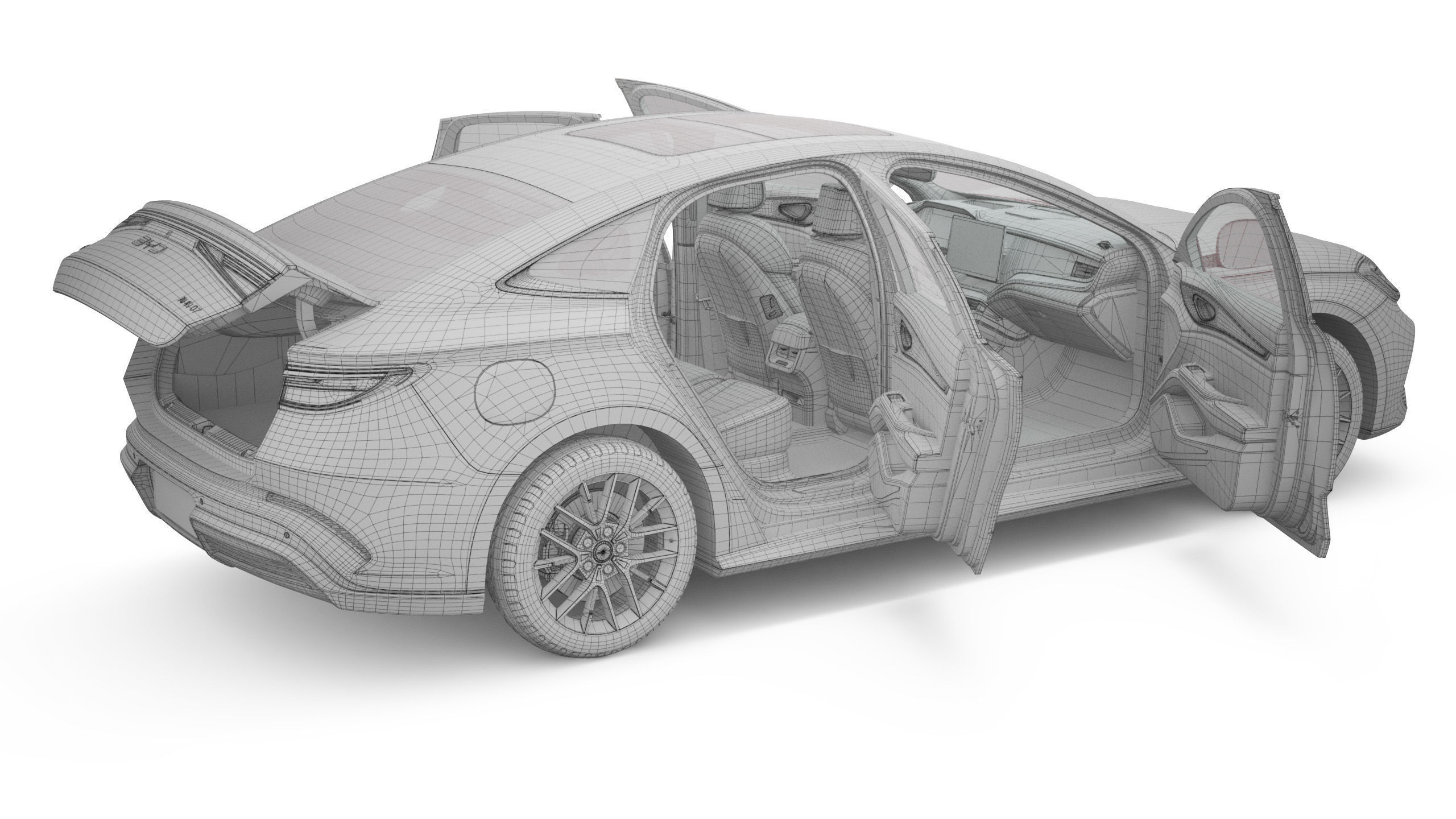 2025 BYD Seal 07 DM-I With Interior 3D model_21