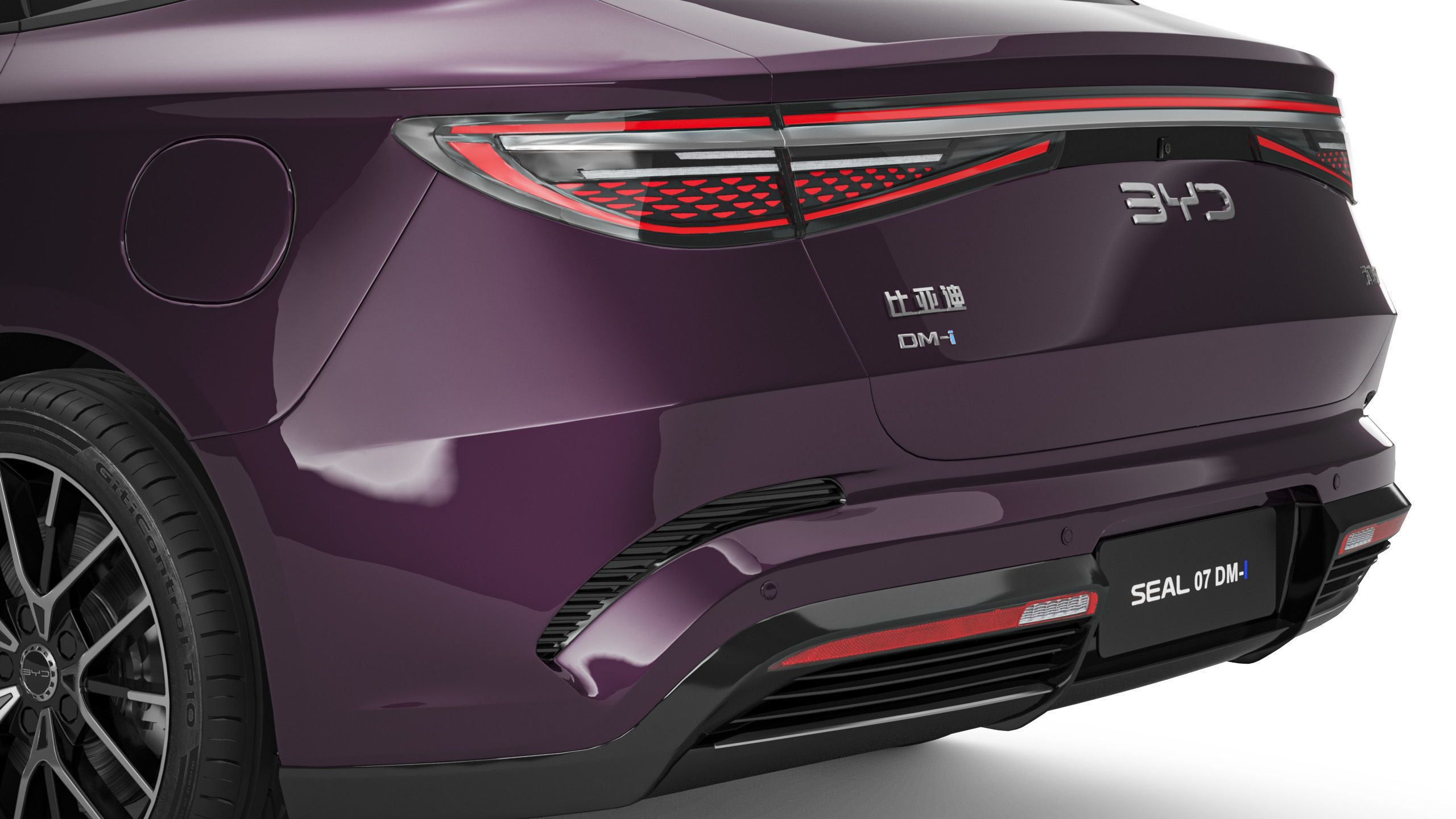 2025 BYD Seal 07 DM-I With Interior 3D model_5