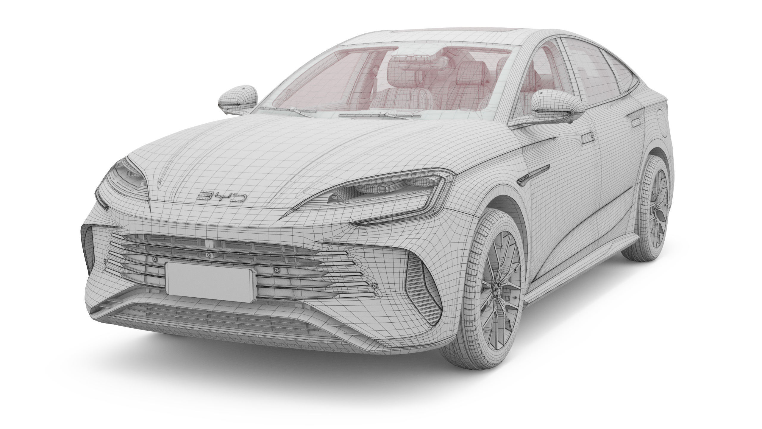 2025 BYD Seal 07 DM-I With Interior 3D model_18