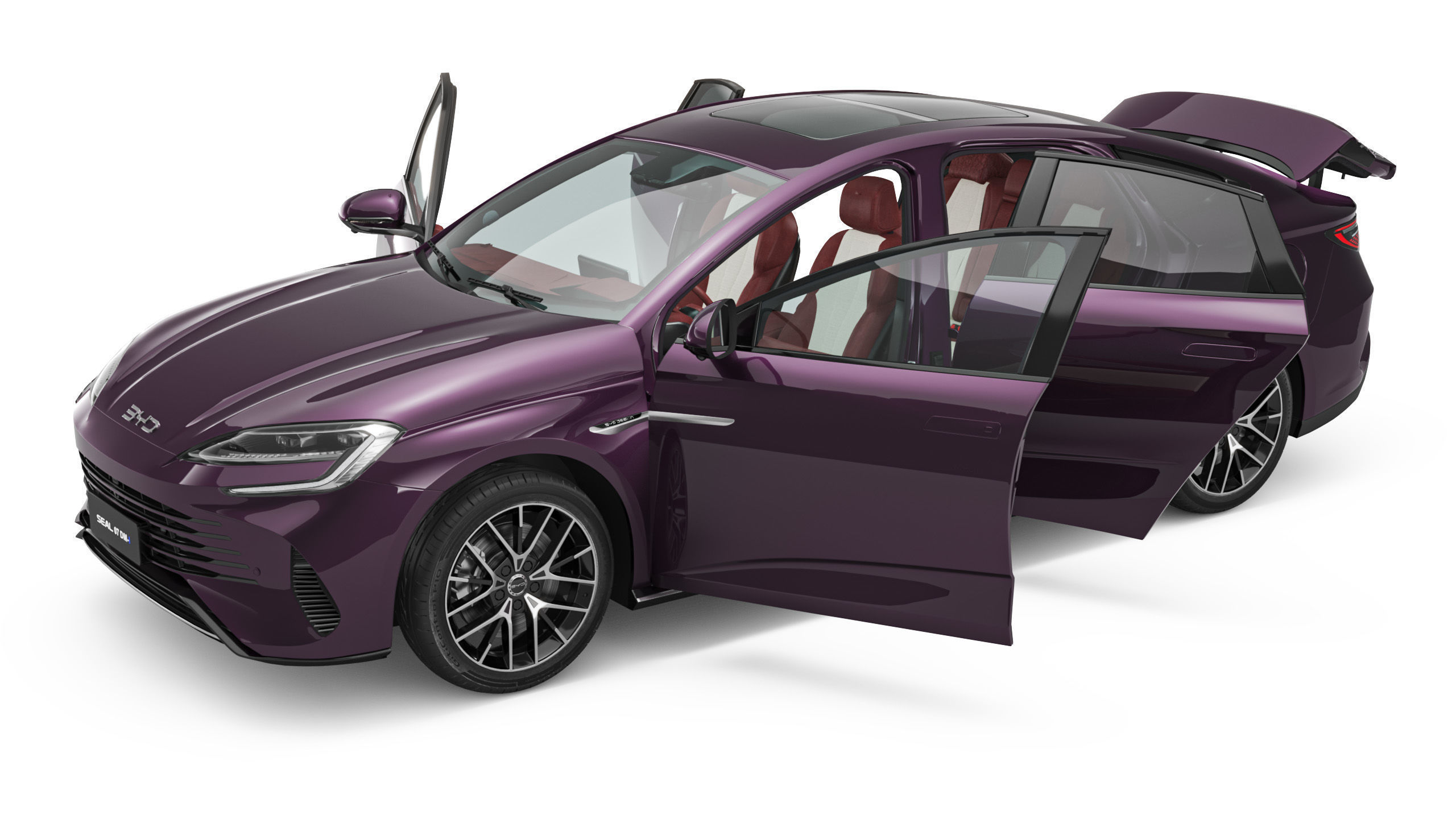 2025 BYD Seal 07 DM-I With Interior 3D model_9