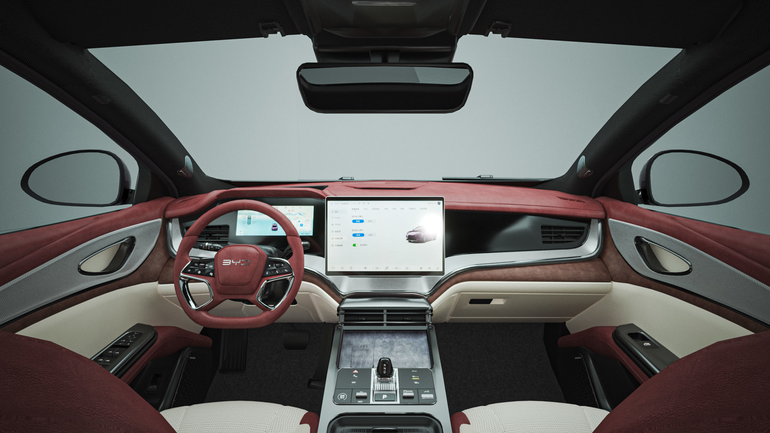 2025 BYD Seal 07 DM-I With Interior 3D model_12