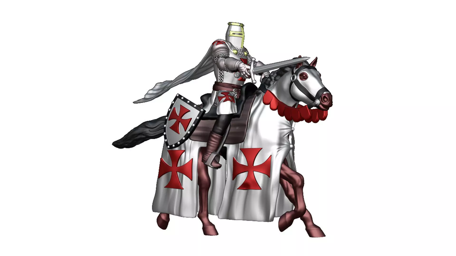 Templar Cavalry 6 3D print model