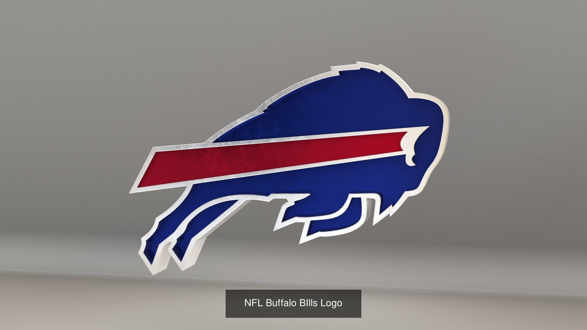 NFL AFC East Teams Logos 3D Model Collection_5