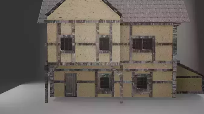 Fantasy Wooden House - Old Style 3D model
