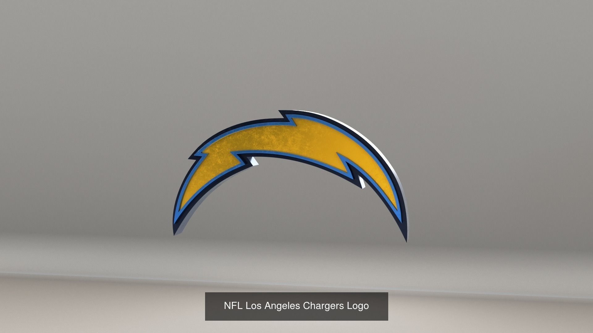 NFL AFC West Teams Logos 3D Model Collection_8