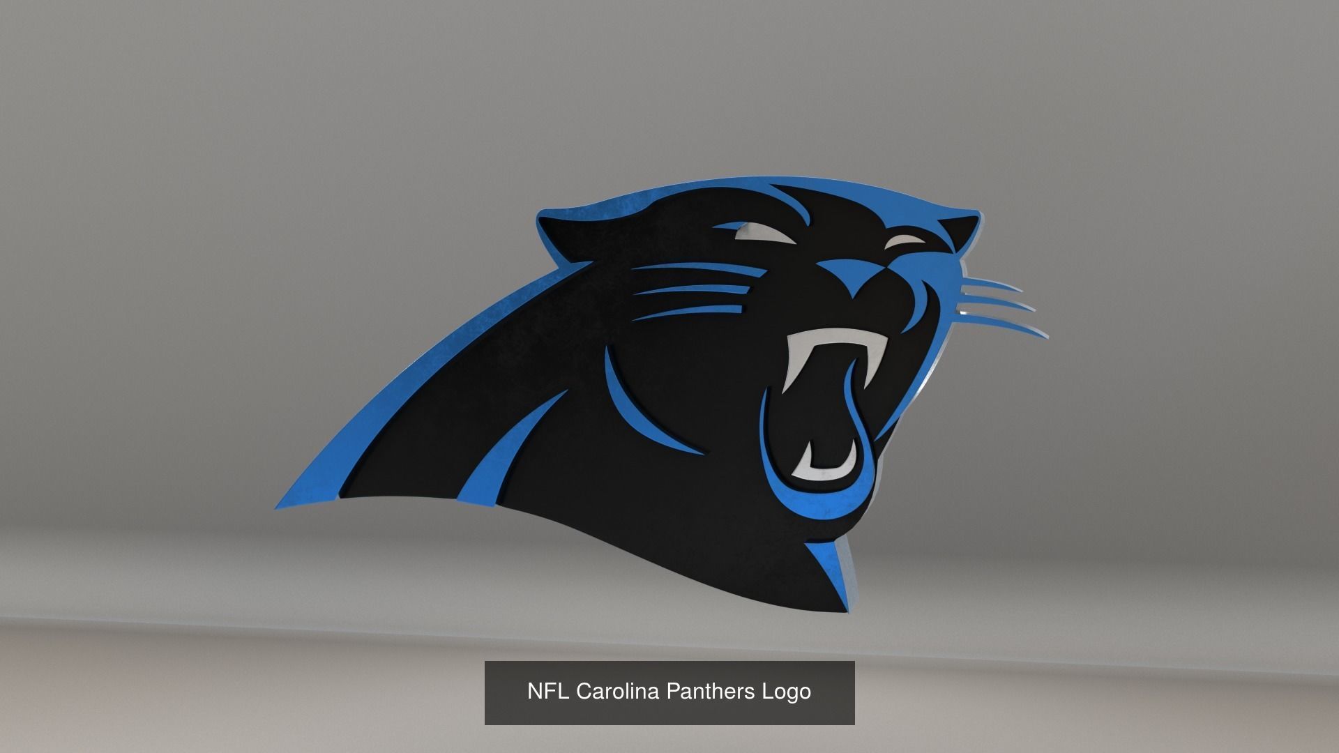 NFL NFC South Teams Logos 3D Model Collection_6
