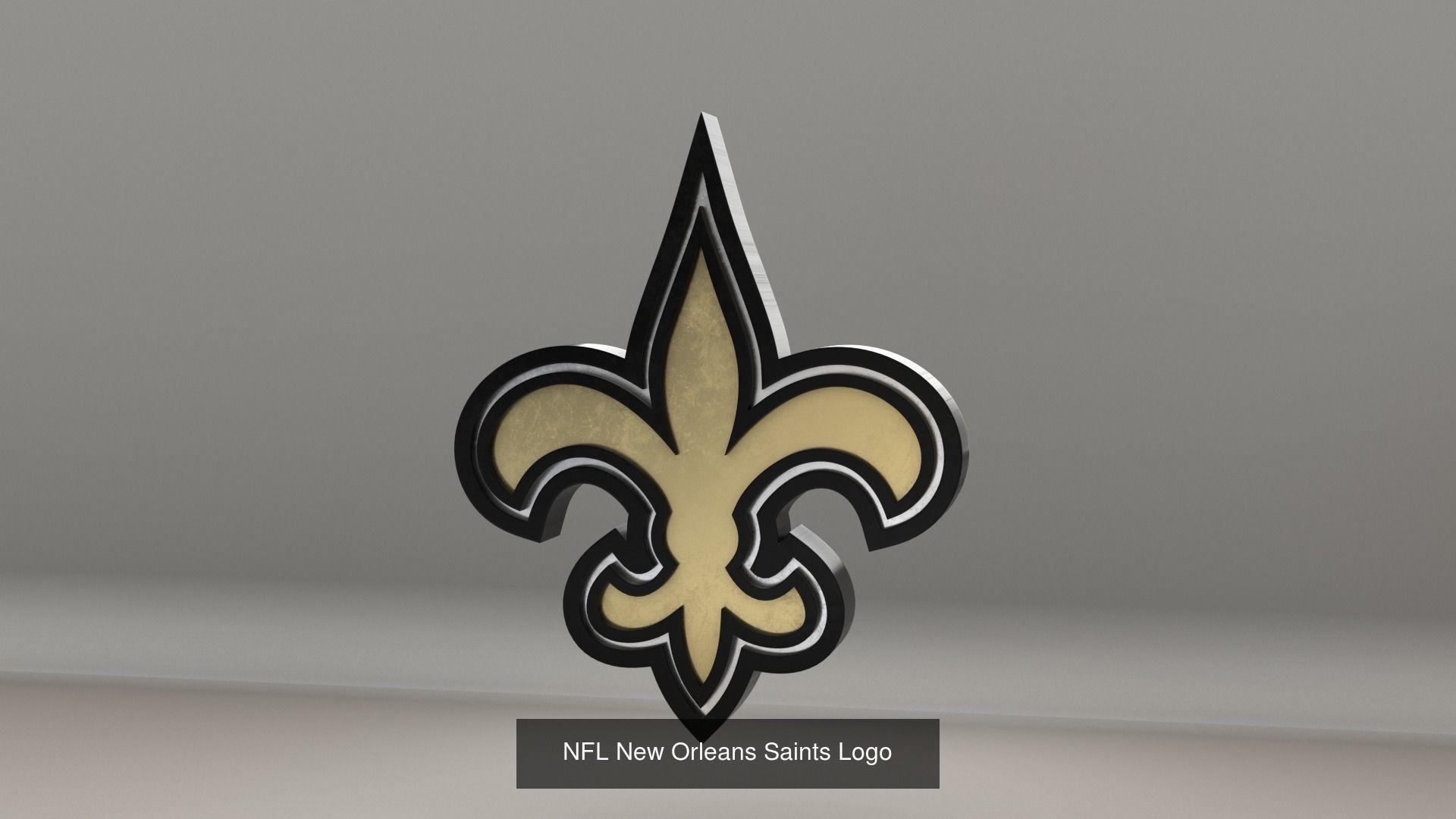 NFL NFC South Teams Logos 3D Model Collection_7