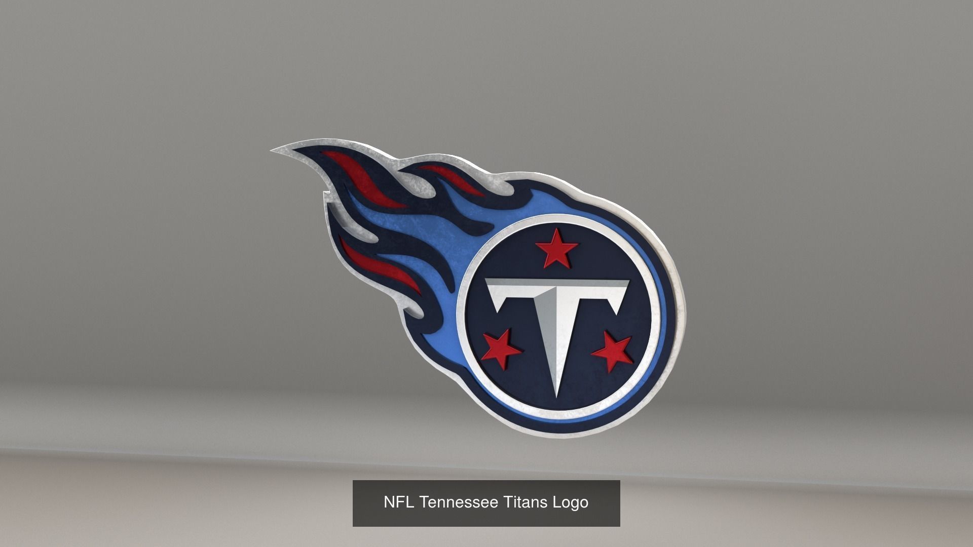 NFL AFC Teams Logos 3D Model Collection_32
