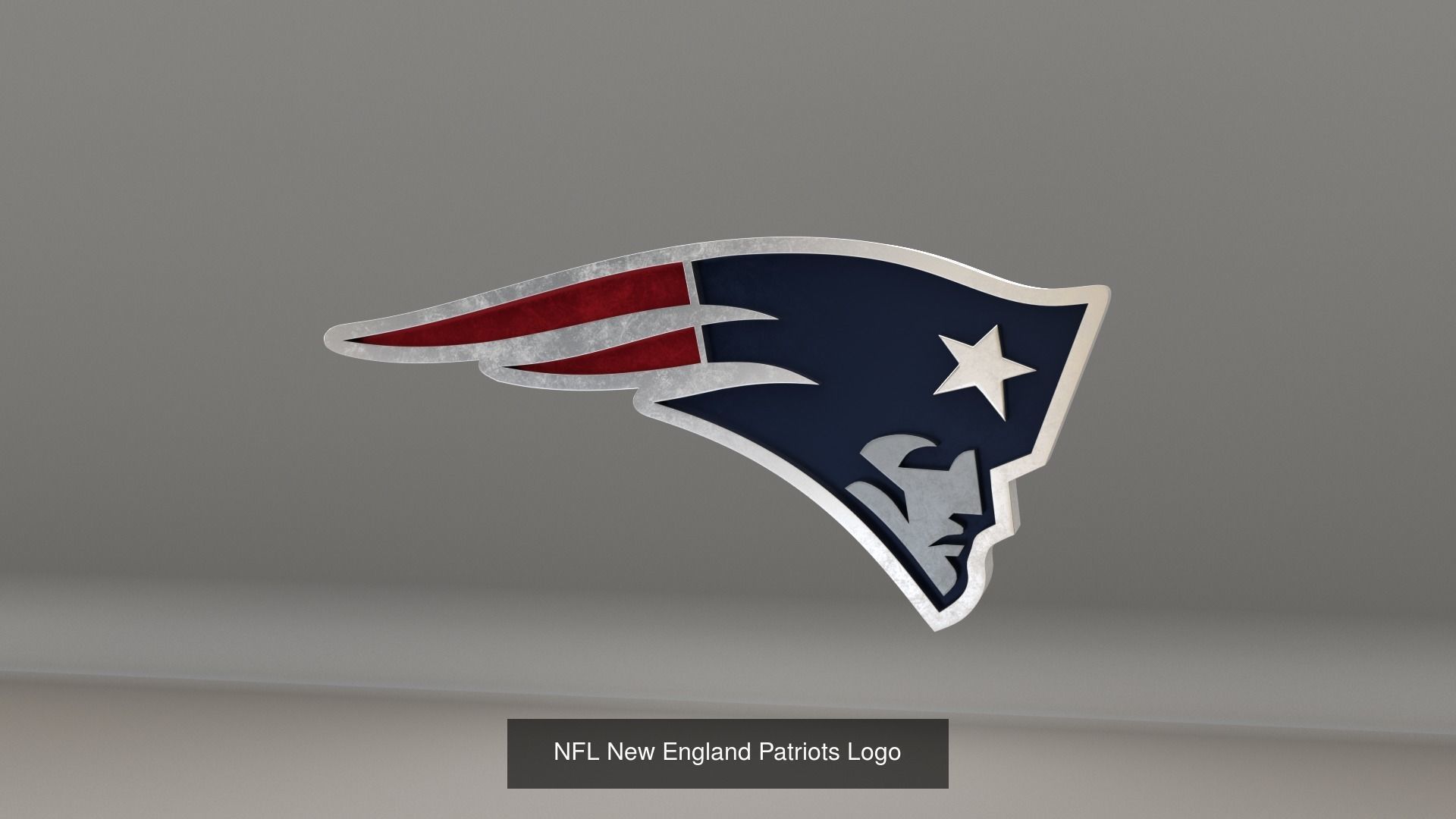 NFL AFC Teams Logos 3D Model Collection_29