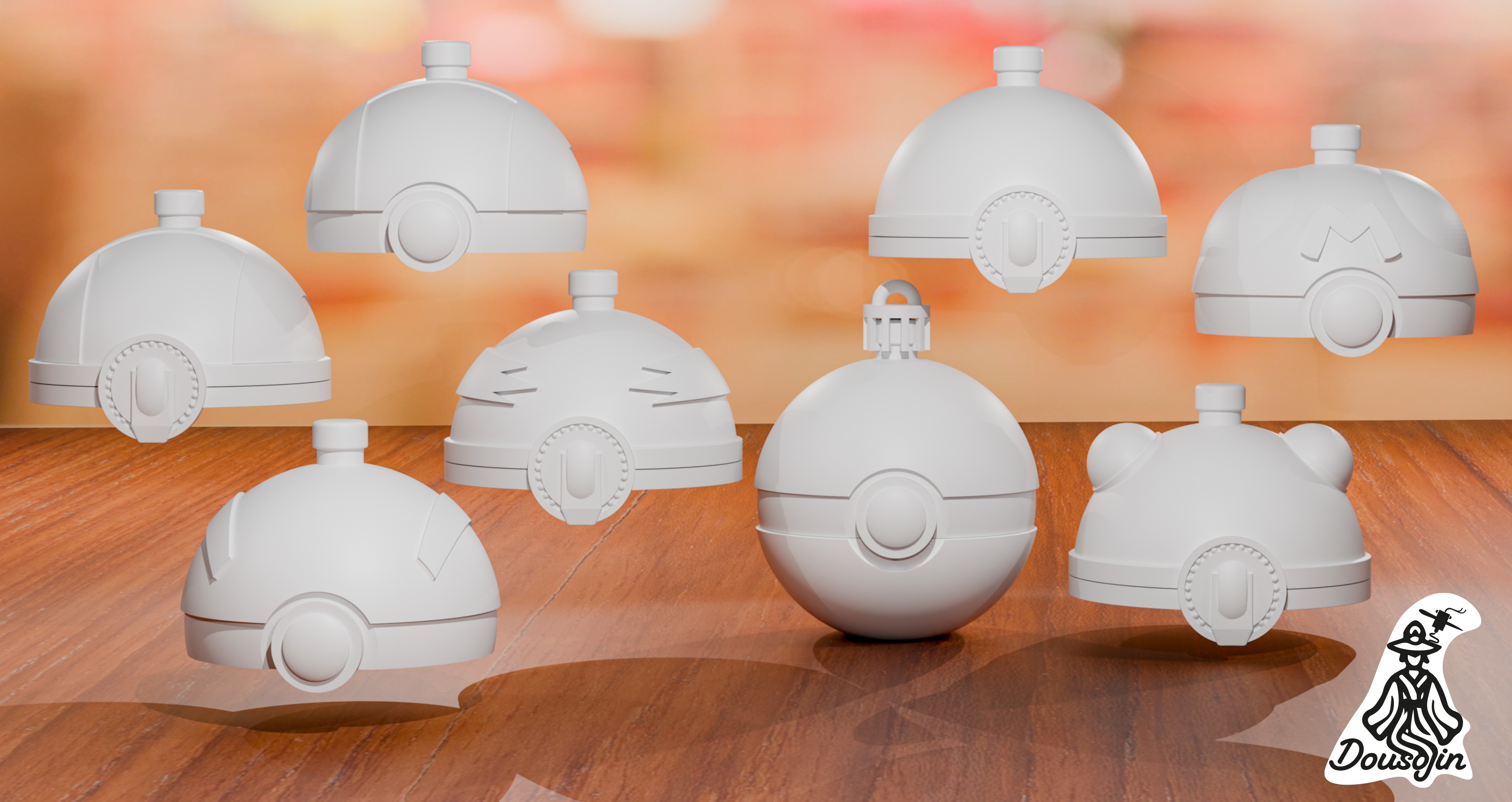 PokeDecor Balls  3D print model_4