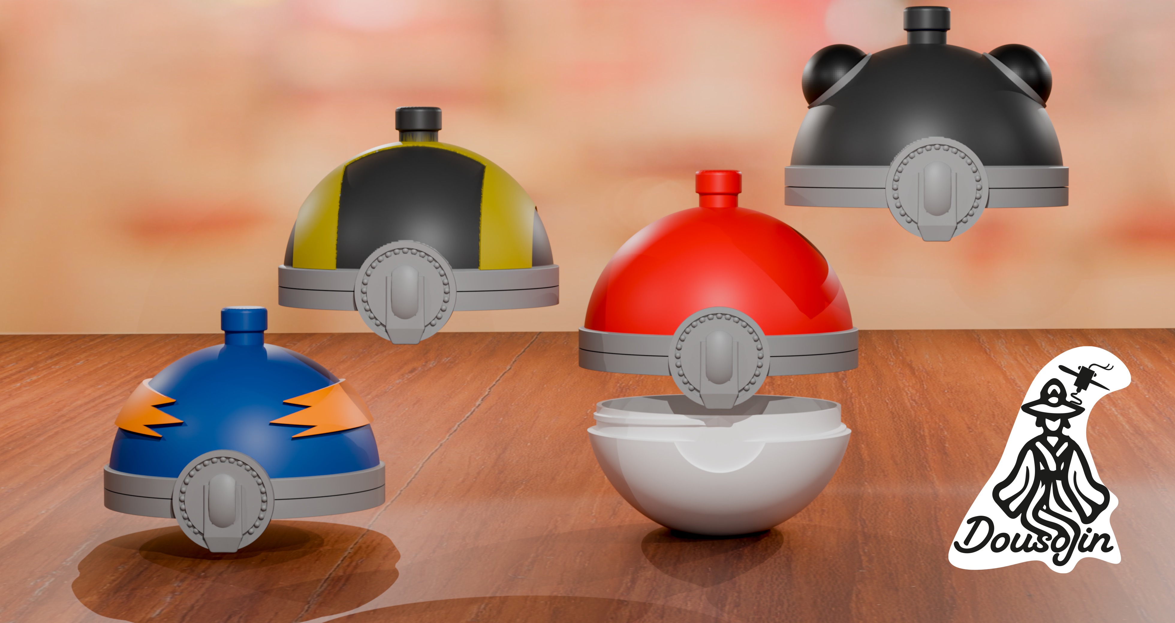 PokeDecor Balls  3D print model_2