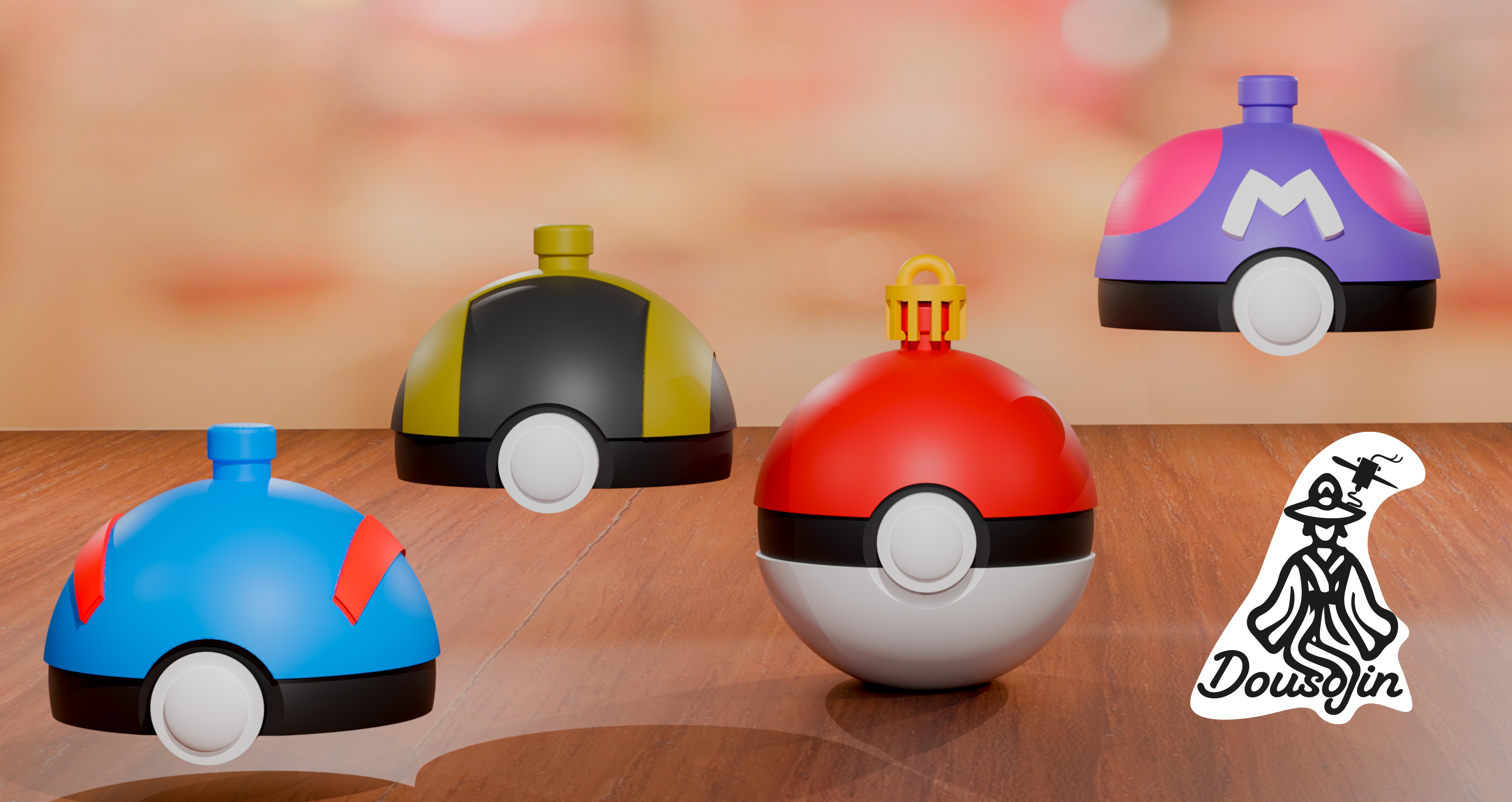 PokeDecor Balls  3D print model_3