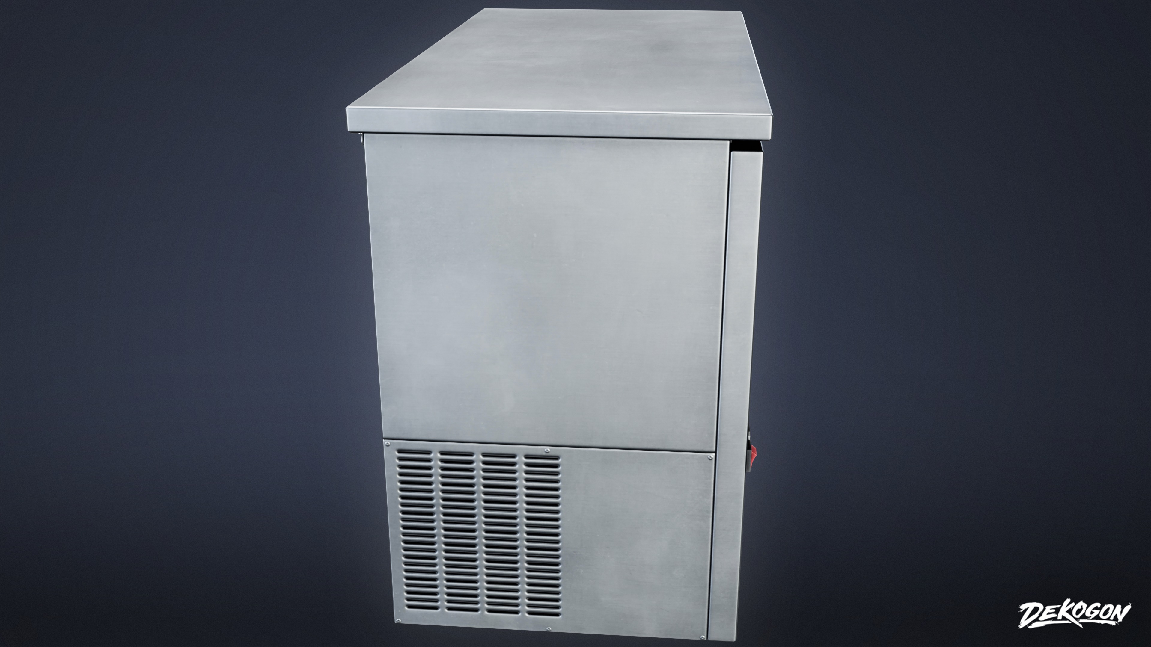 SHOPPING AND GROCERY - Cooler 03 - LOW POLY Low-poly 3D model_2