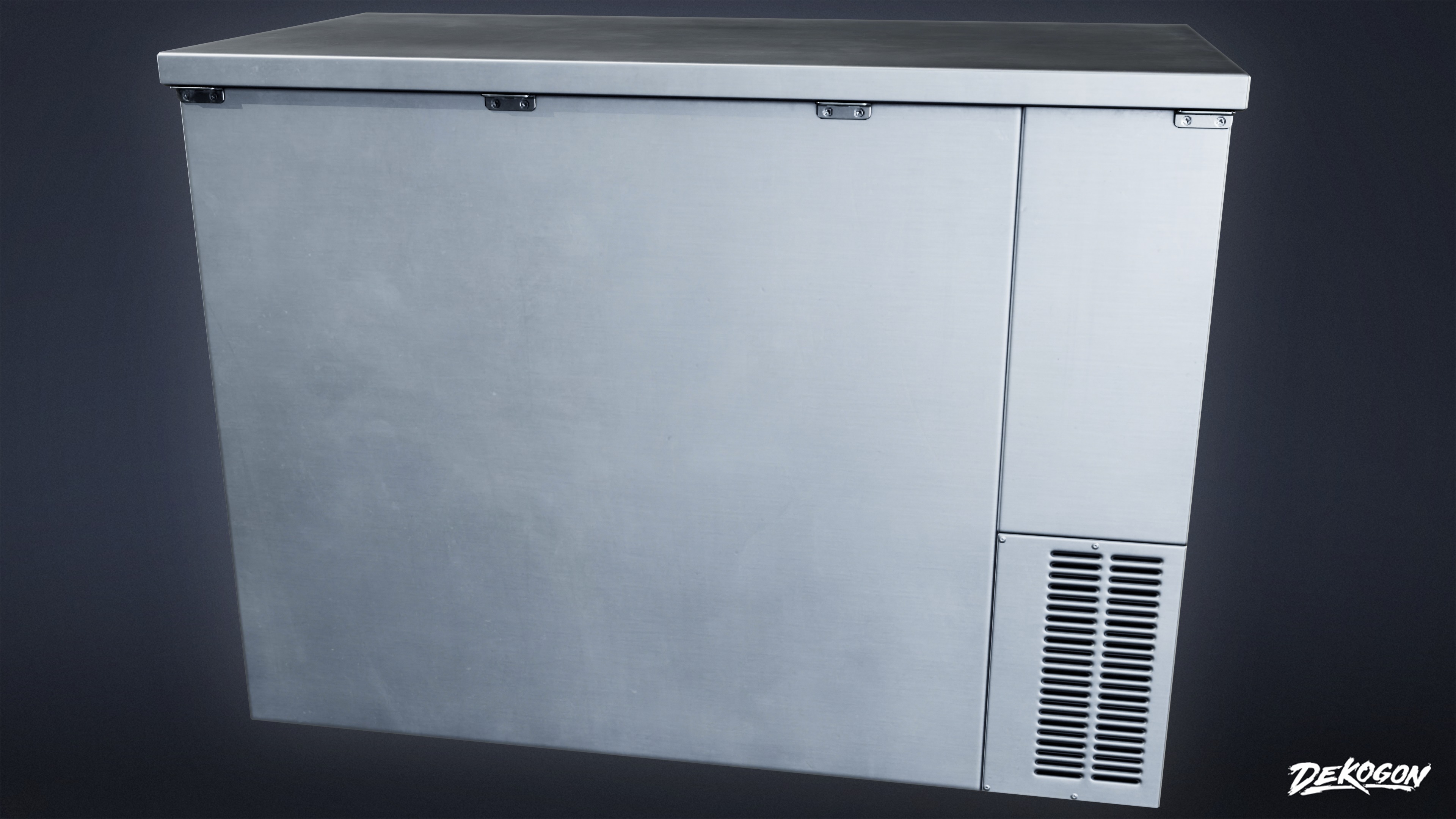 SHOPPING AND GROCERY - Cooler 03 - LOW POLY Low-poly 3D model_3