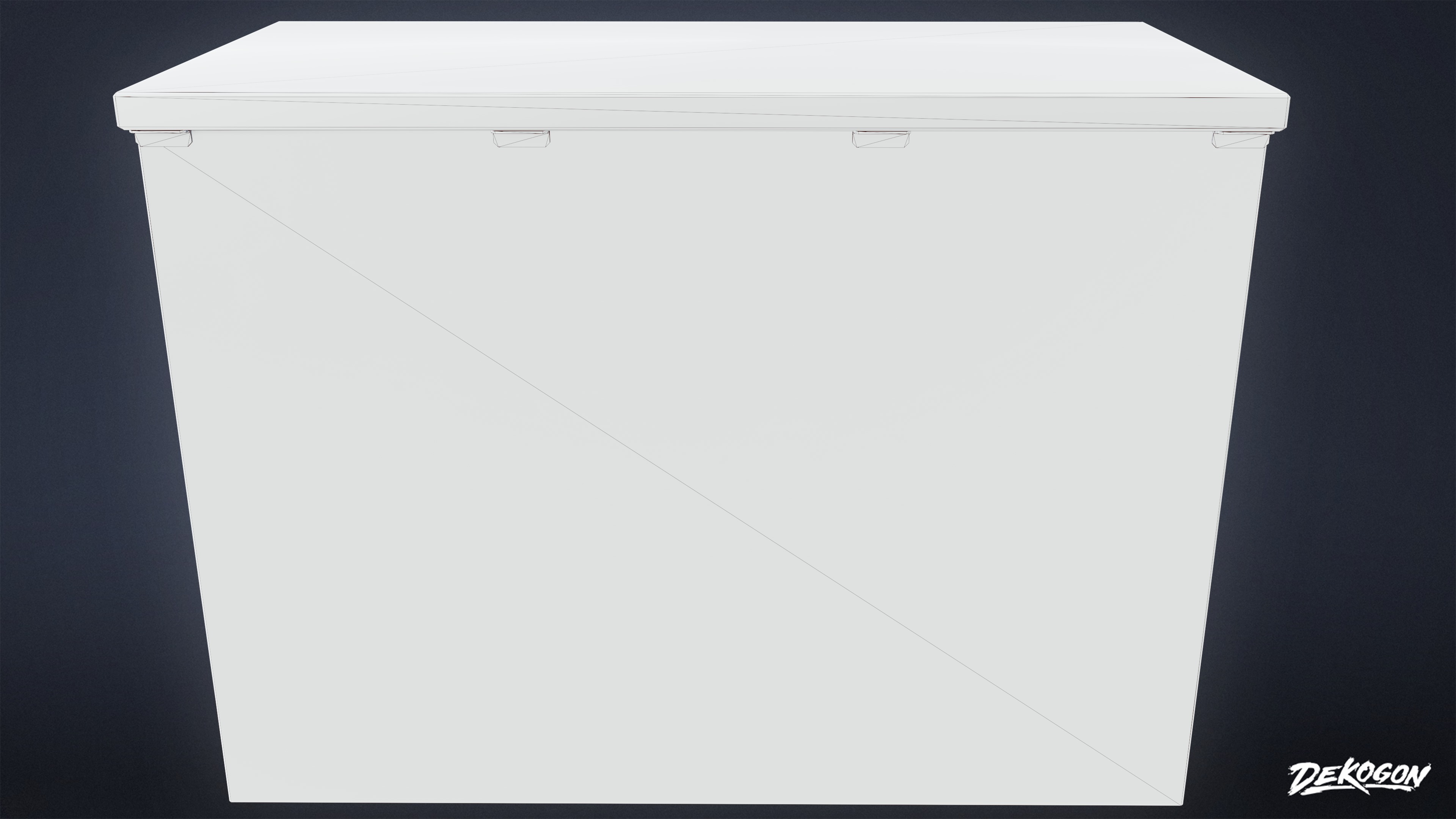 SHOPPING AND GROCERY - Cooler 03 - LOW POLY Low-poly 3D model_9