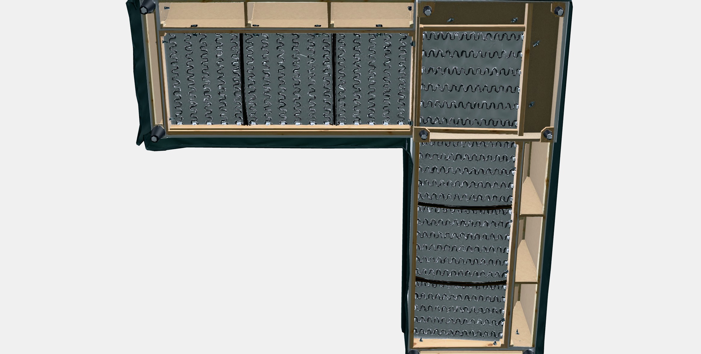 HYLTARP Cover for corner sofa 4-seat 3D model_7