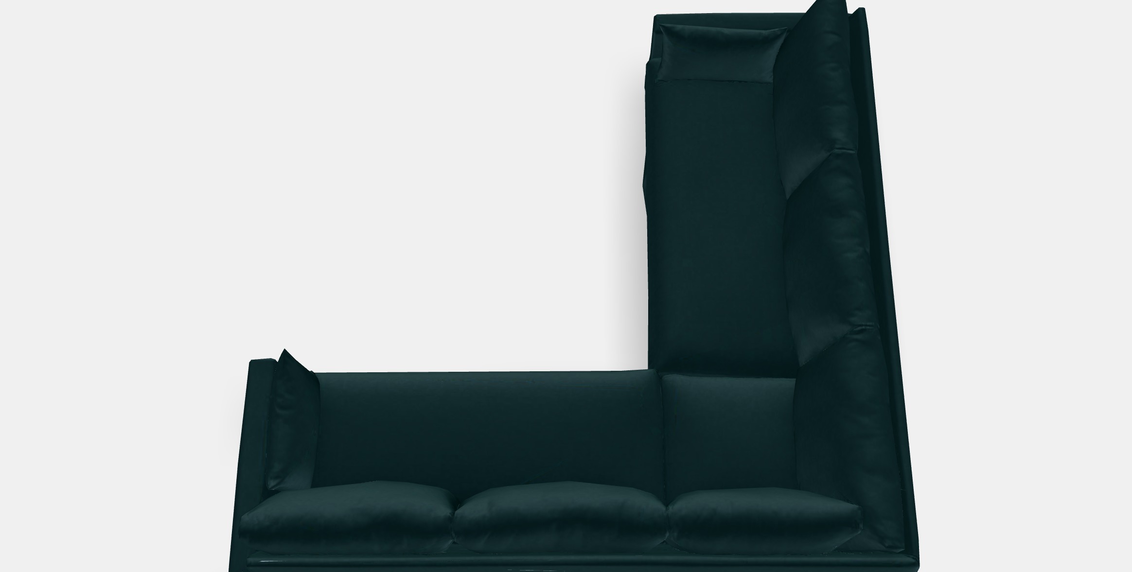 HYLTARP Cover for corner sofa 4-seat 3D model_4