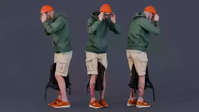 Let Me Take a Look - Casual Explorer 3D model