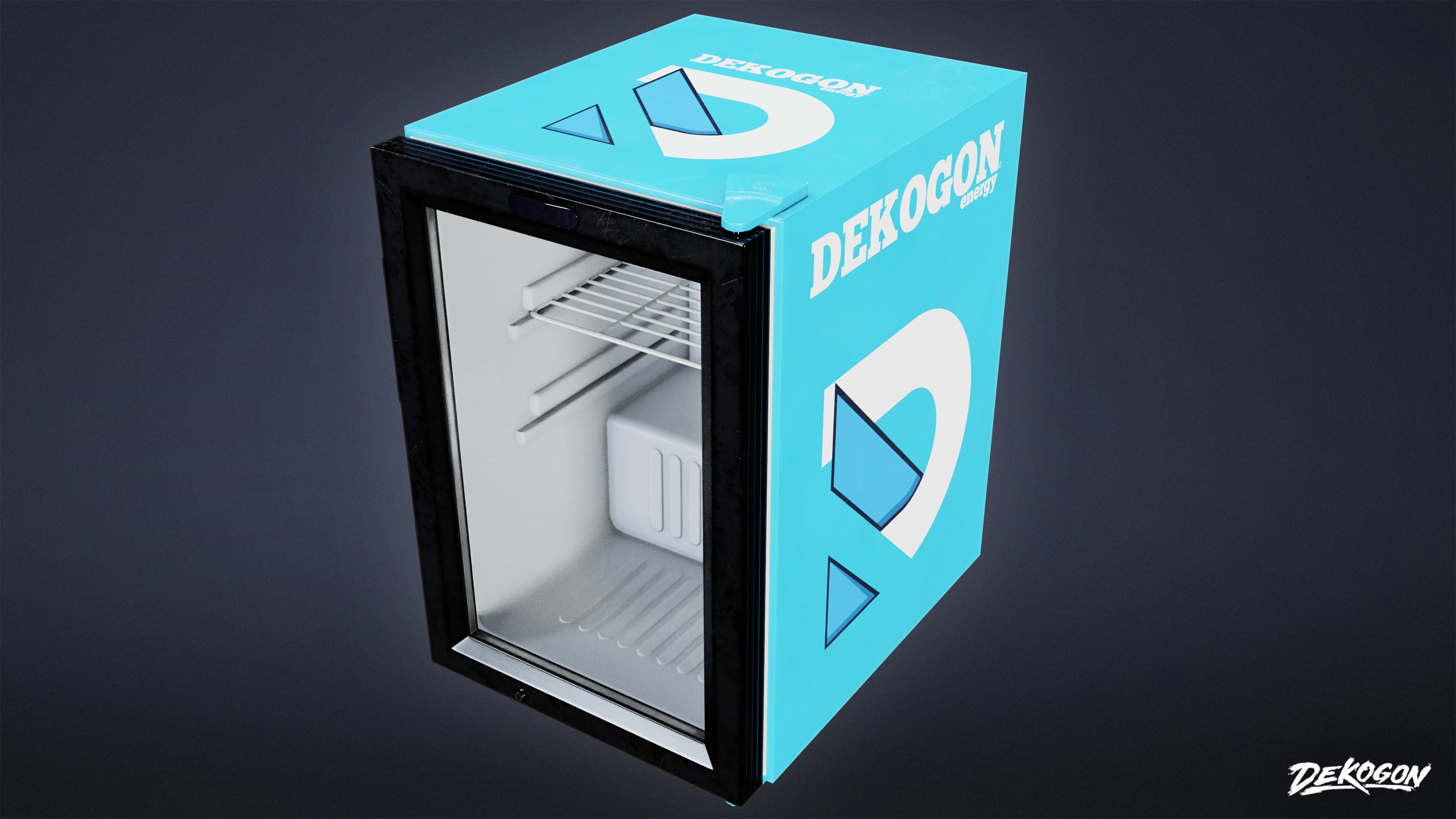 SHOPPING AND GROCERY - Cooler 04 - LOW POLY Low-poly 3D model_4